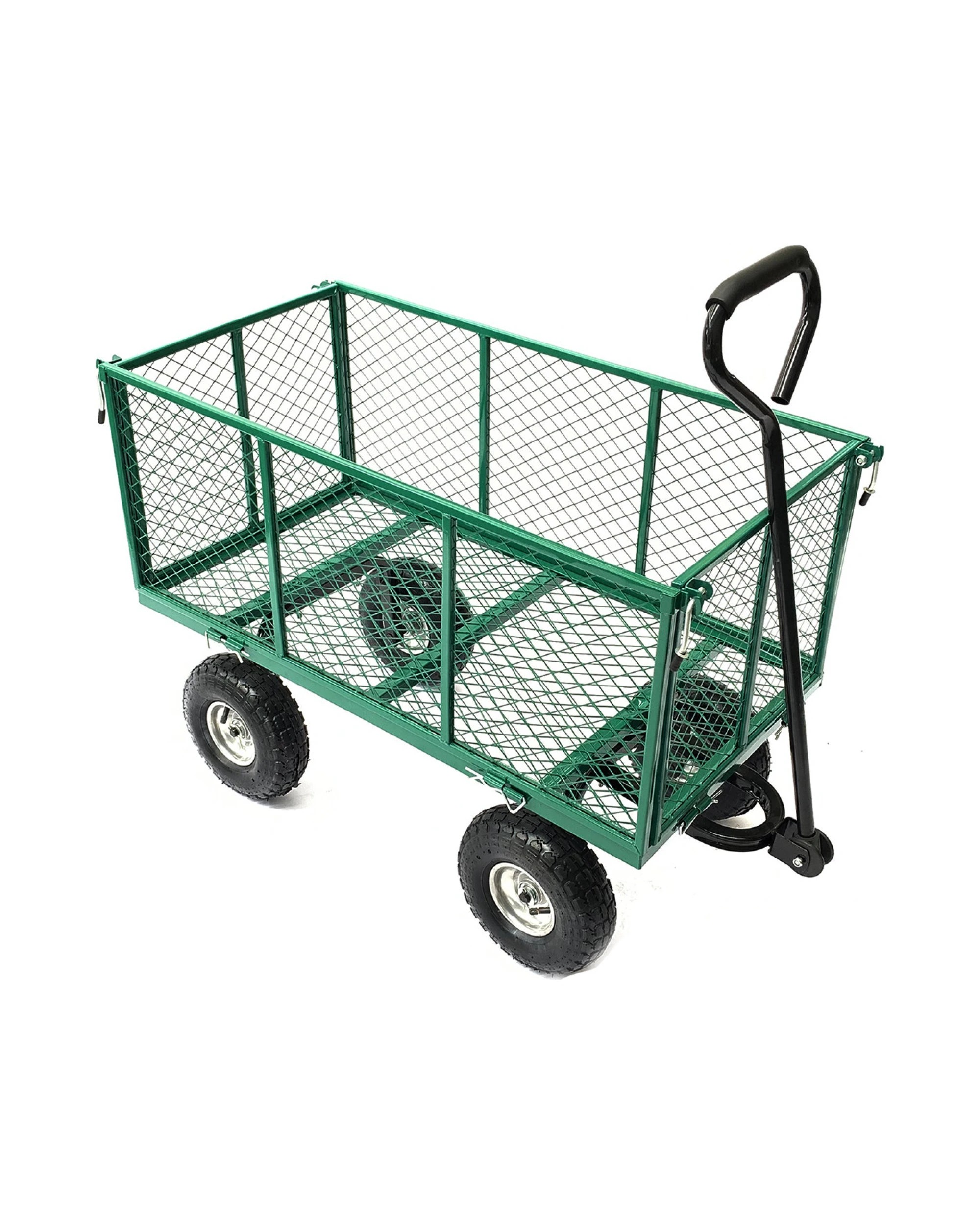 5 Wallaroo Steel Mesh Garden Trolley Cart 300kg Capacity Lounge Wagon Tool - Green, 5 of 10