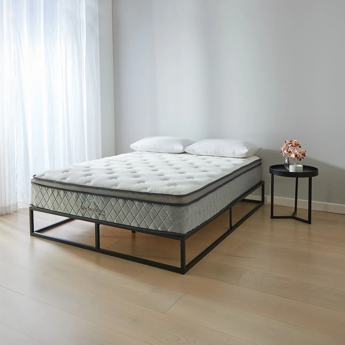 1 Queen Bed Euro Top Pocket Spring Mattress, 1 of 10
