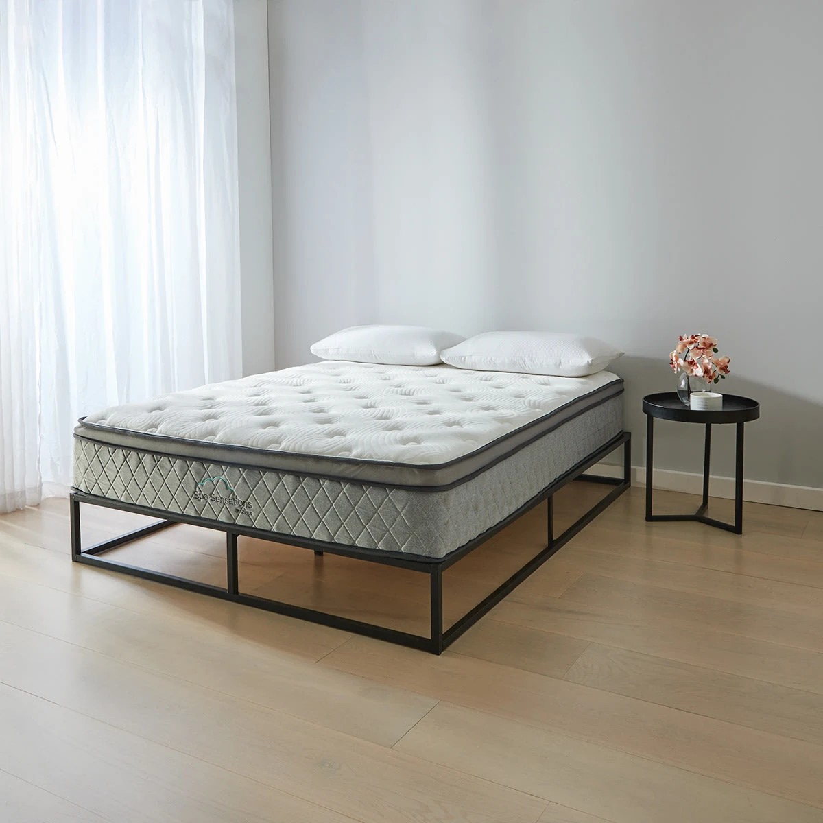 1 Queen Bed Euro Top Pocket Spring Mattress, 1 of 10