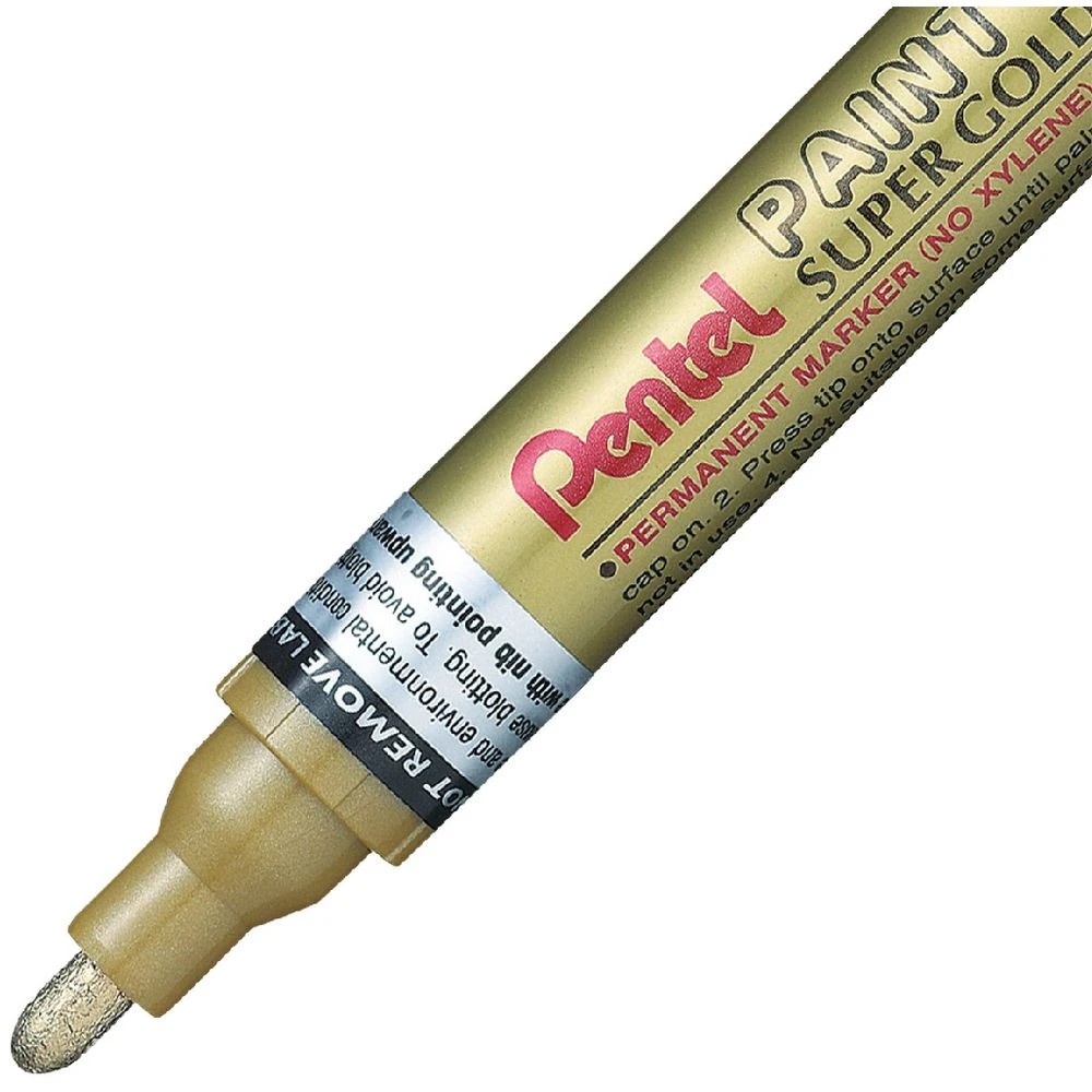 2 Pentel MMP10 Paint Marker Gold, 2 of 3