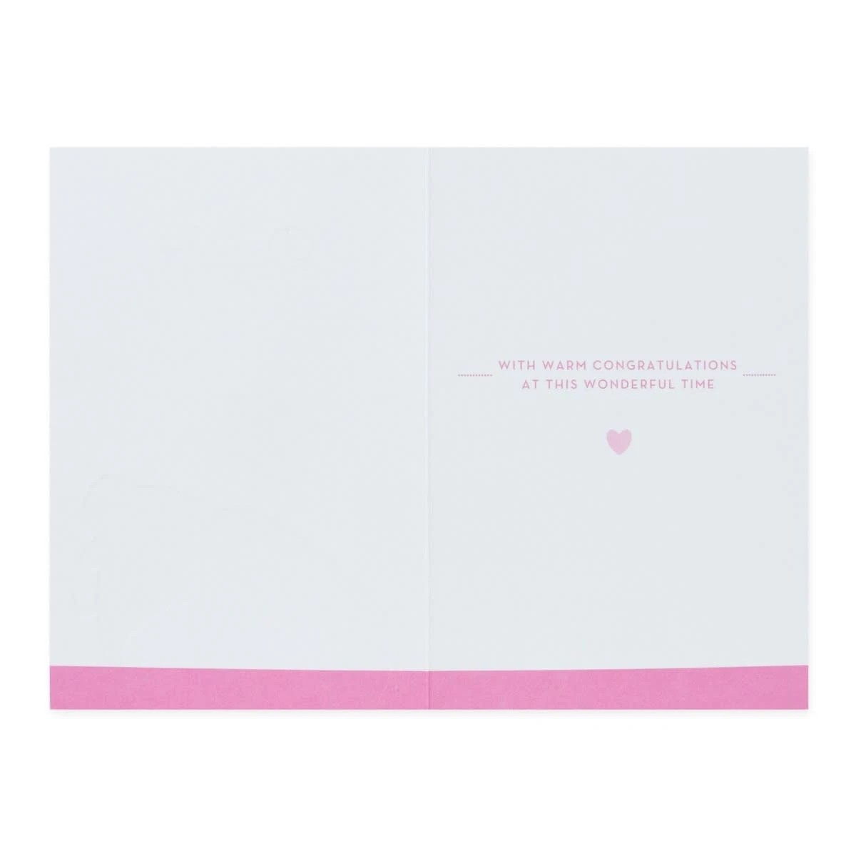 2 Connections from Hallmark New Baby Girl Congratulations Card - Elephants, 2 of 3