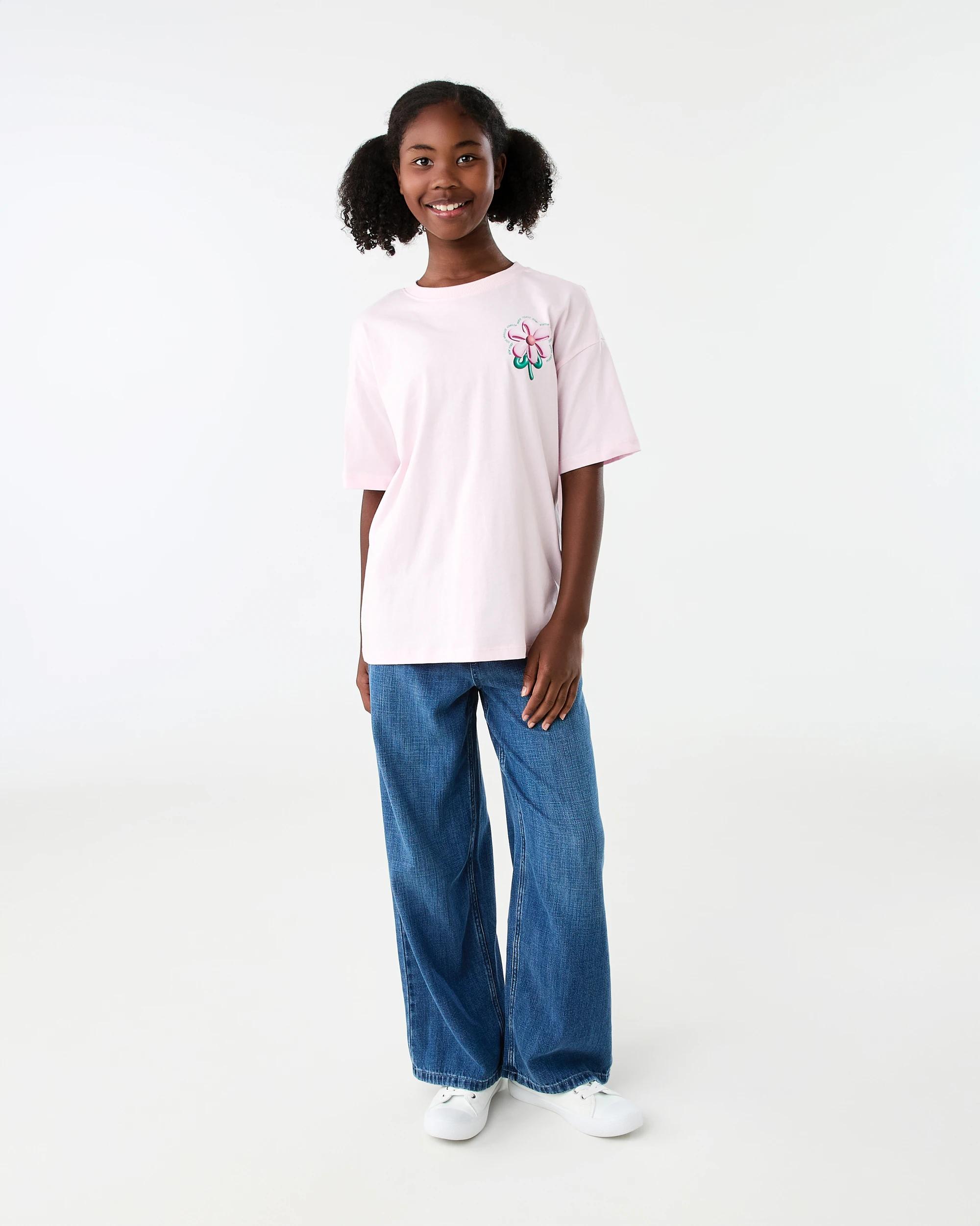 7 Oversized T-shirt Pnk Flower, 7 of 8