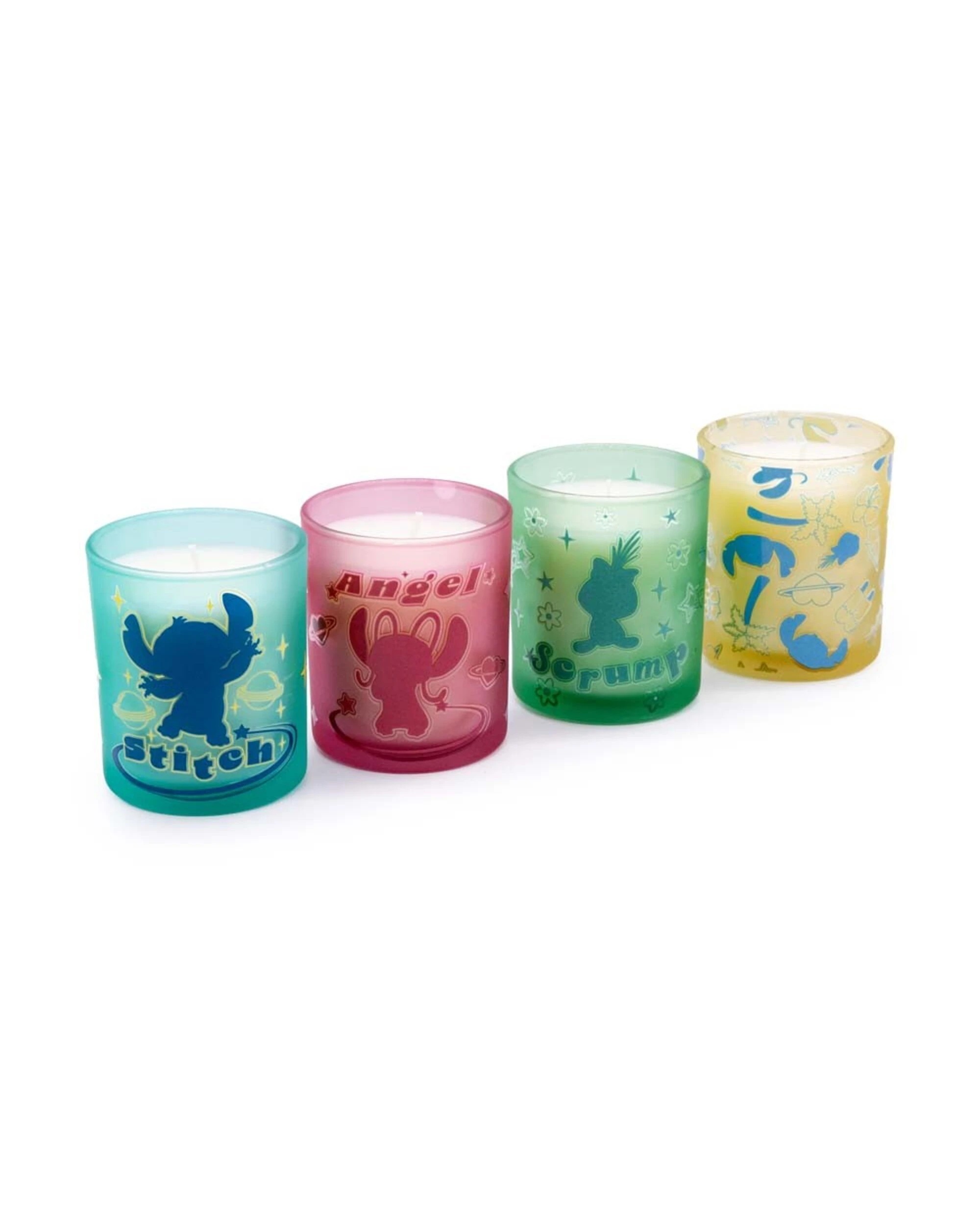 1 Disney - Lilo & Stitch - Stitch Gang Glass Candle Set 4-Pack, 1 of 4