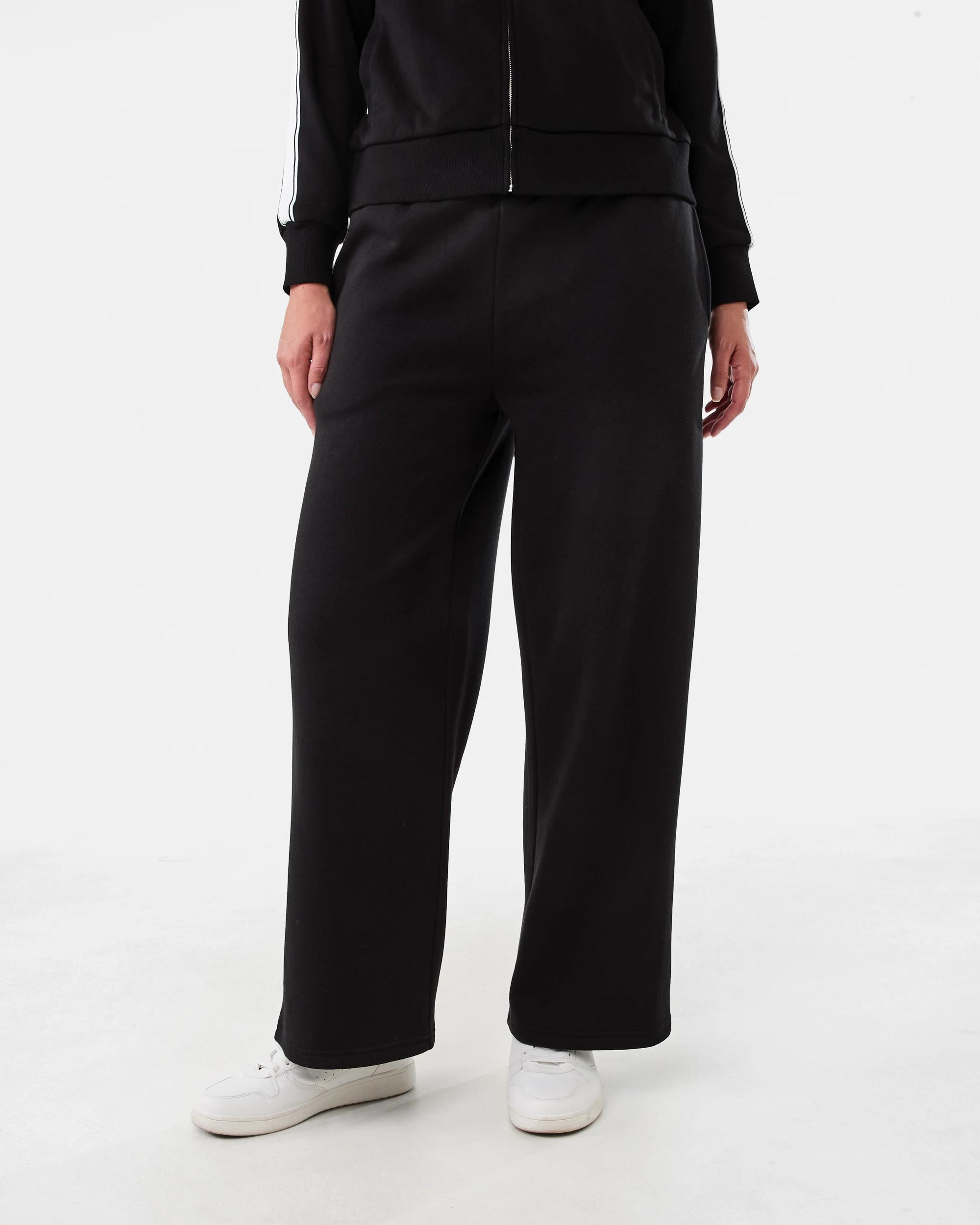 1 Wide Leg Trackpants Black, 1 of 5