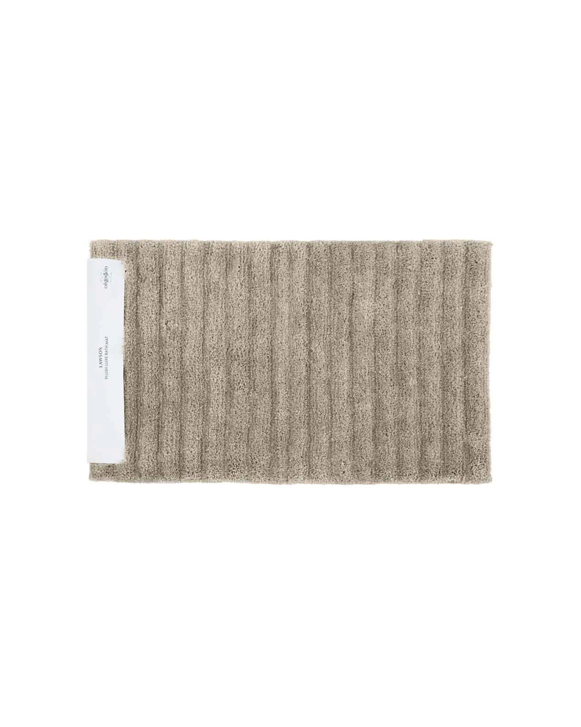 1 Algodon Lawson Plush Bath Runner Non-Slip Mat 50x100cm - Beige, 1 of 3