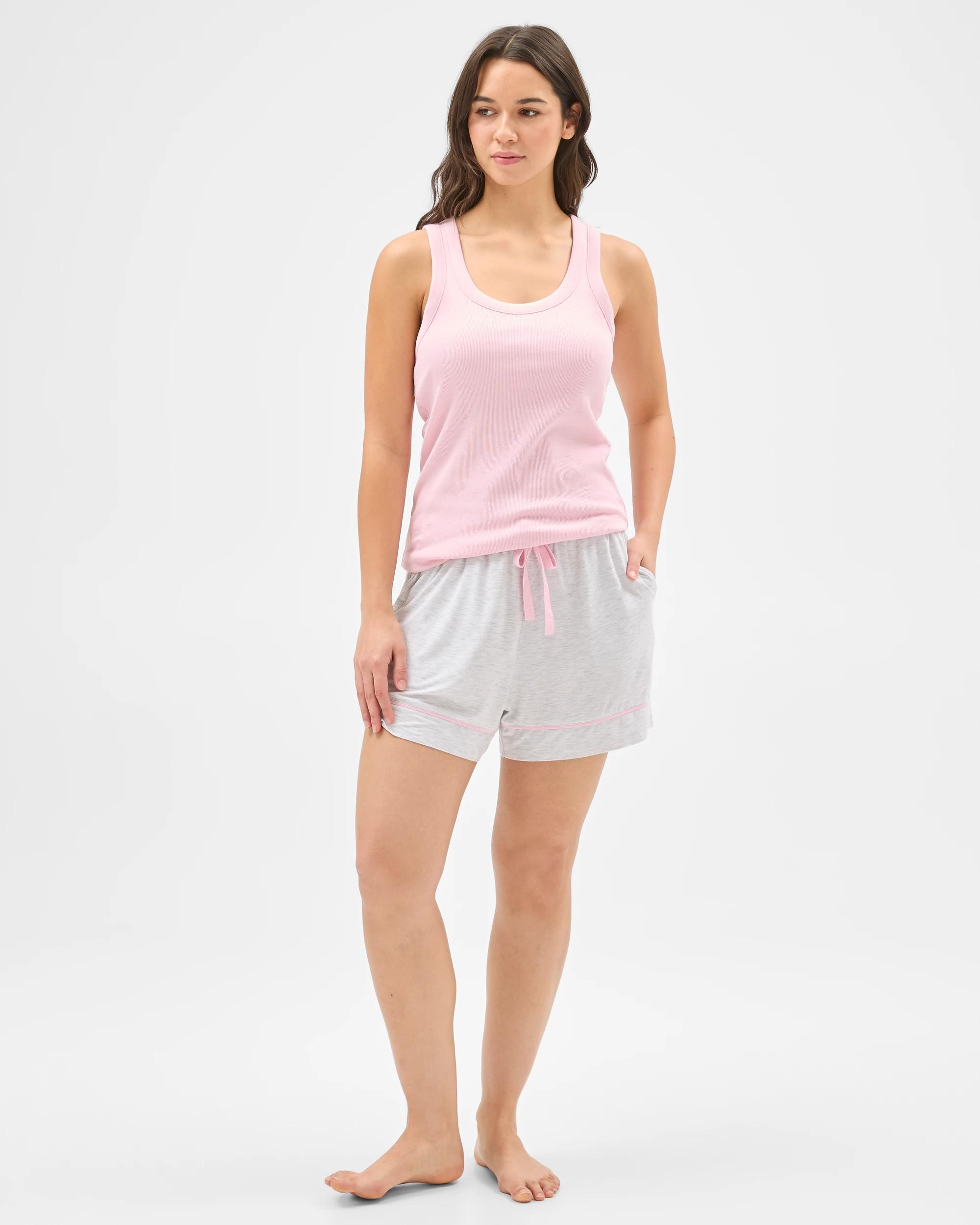 1 Target Woman Soft Comfort Bamboo Pyjama Shorts GREY FAIRYTALE, 1 of 6