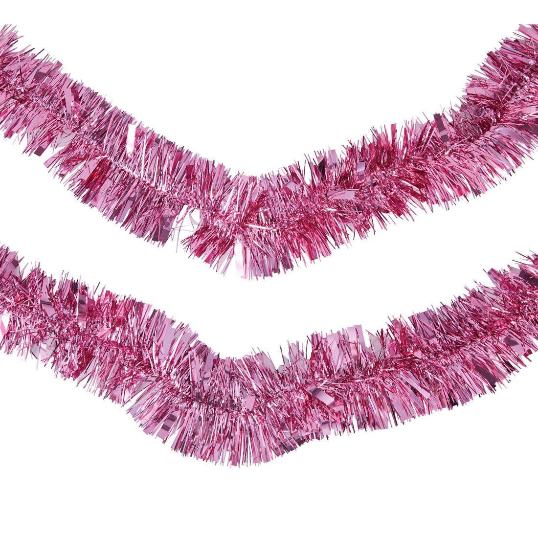 3 6m Pink Christmas Tinsel, 3 of 3