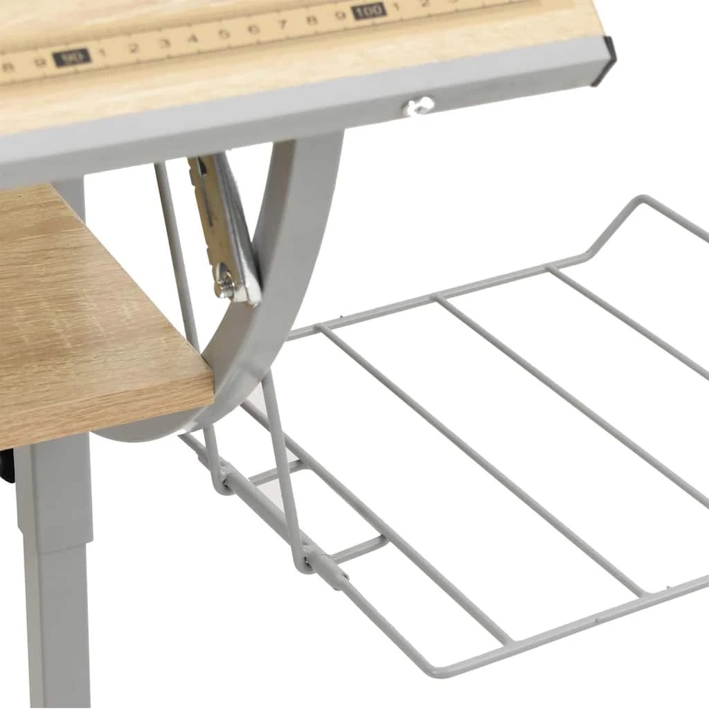 6 vidaXL craft desk Adjustable Armrests - Brown, 6 of 9