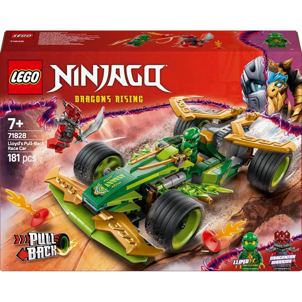 1 LEGO NINJAGO Lloyd’s Pull-Back Race Car 71828, 1 of 10