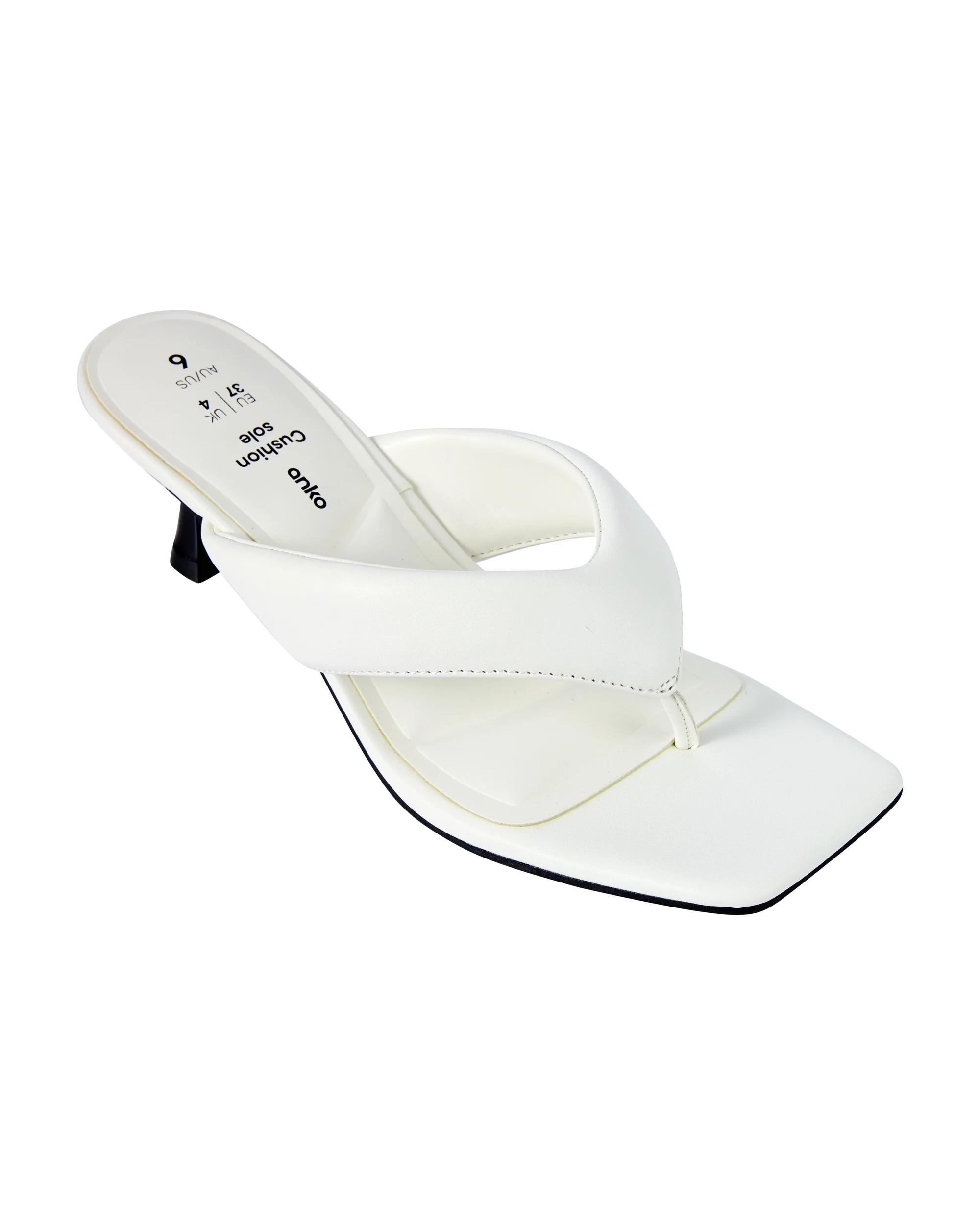 5 Cushion Toe Post Heels SNOW WHITE, 5 of 5