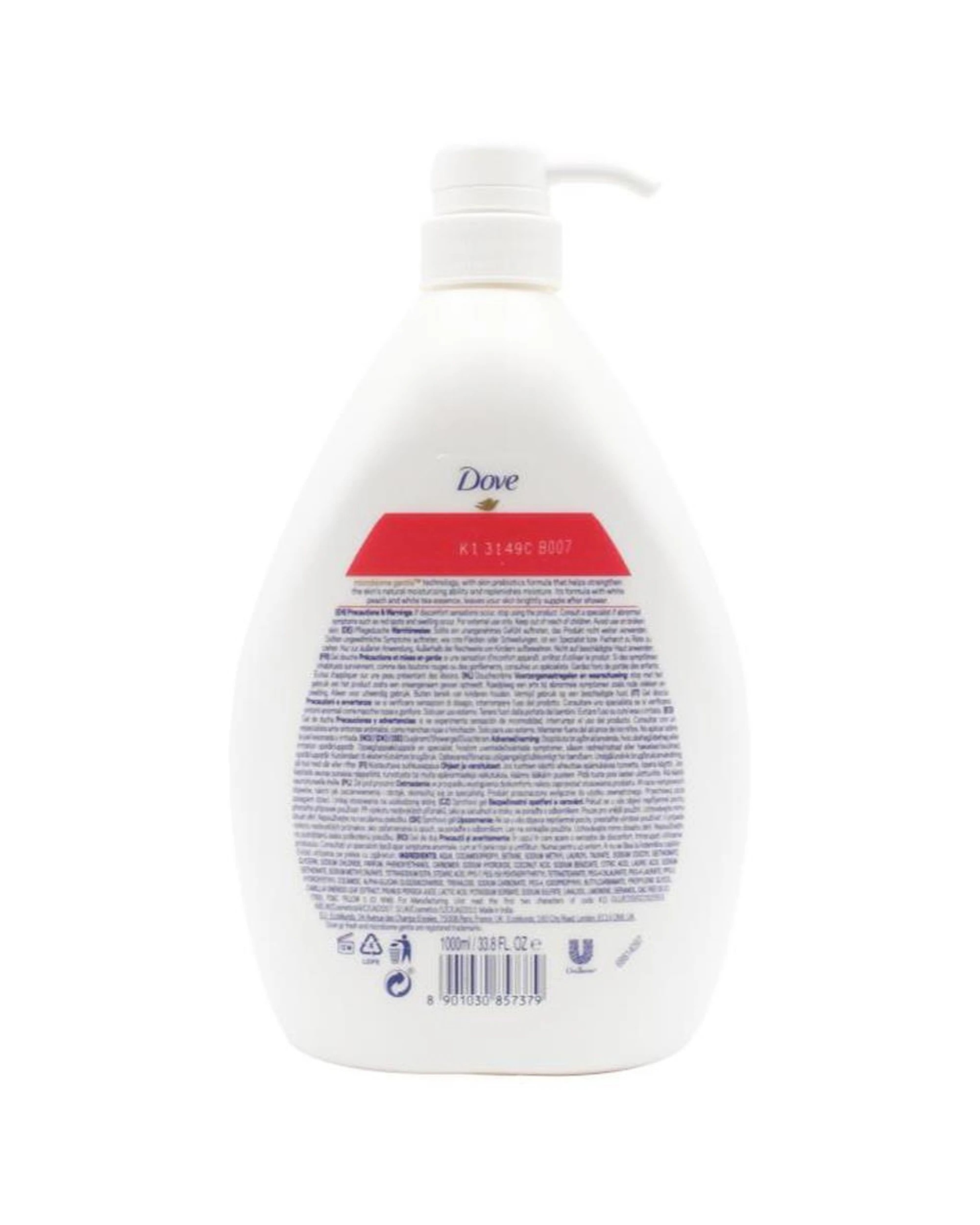 2 Dove Body Wash Liquid Bath Soap Tea Scent Rebalancing 1000ml - White, 2 of 3