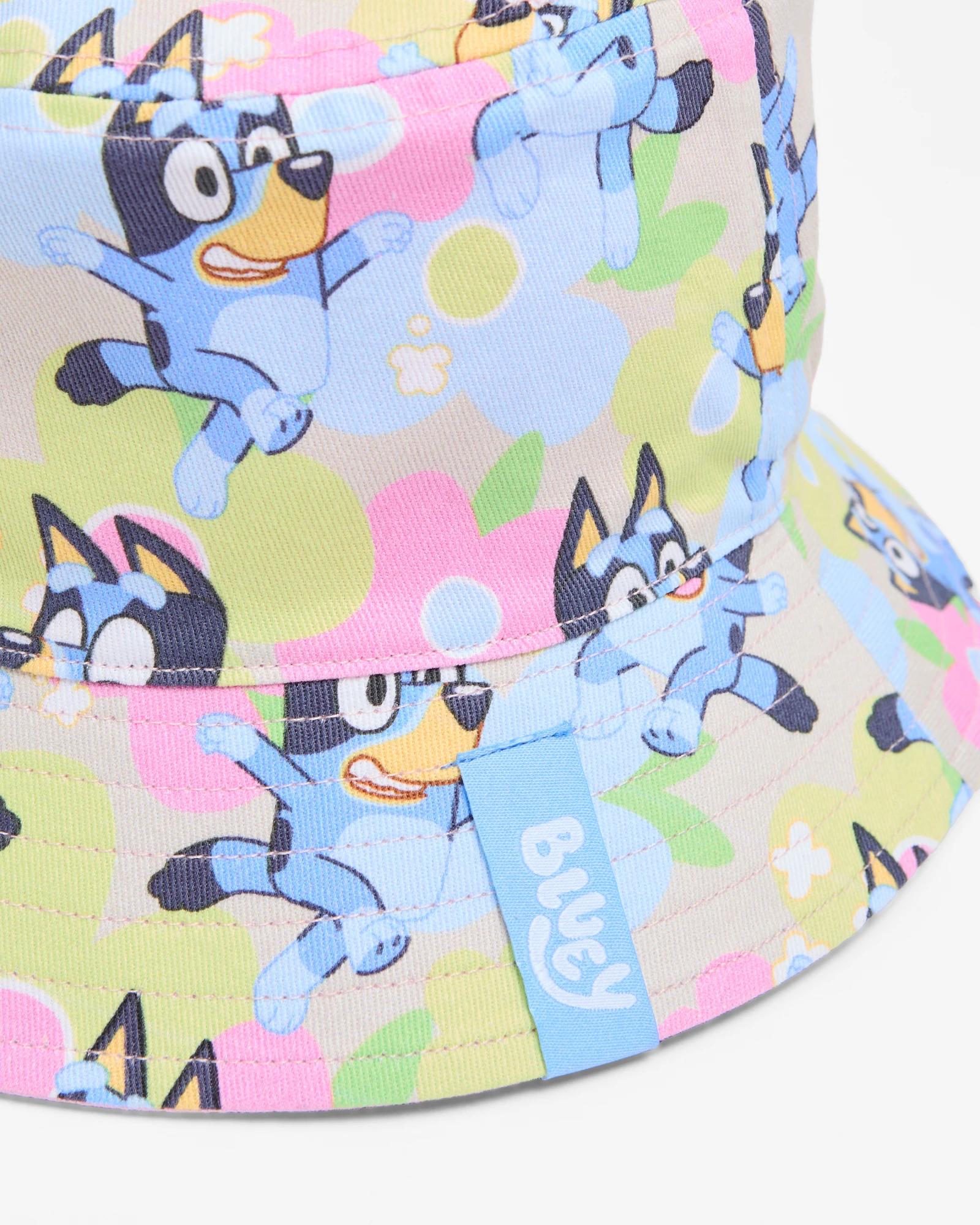 3 Kids Licensed Bluey Reversible Bucket Hat BLUEY, 3 of 3