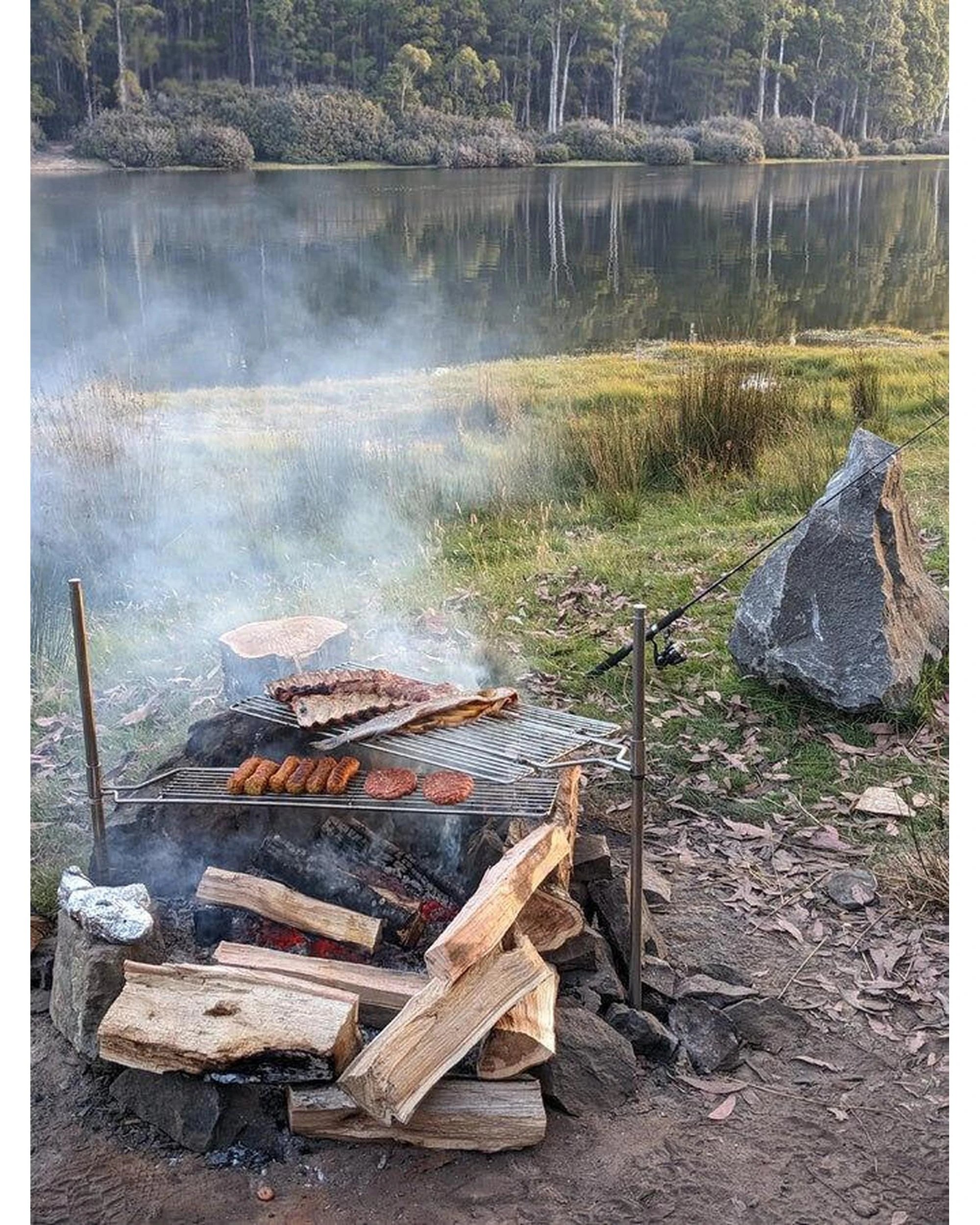 9 Auspit Stainless Steel Grill 680mm x 150mm Camping BBQ, 9 of 10