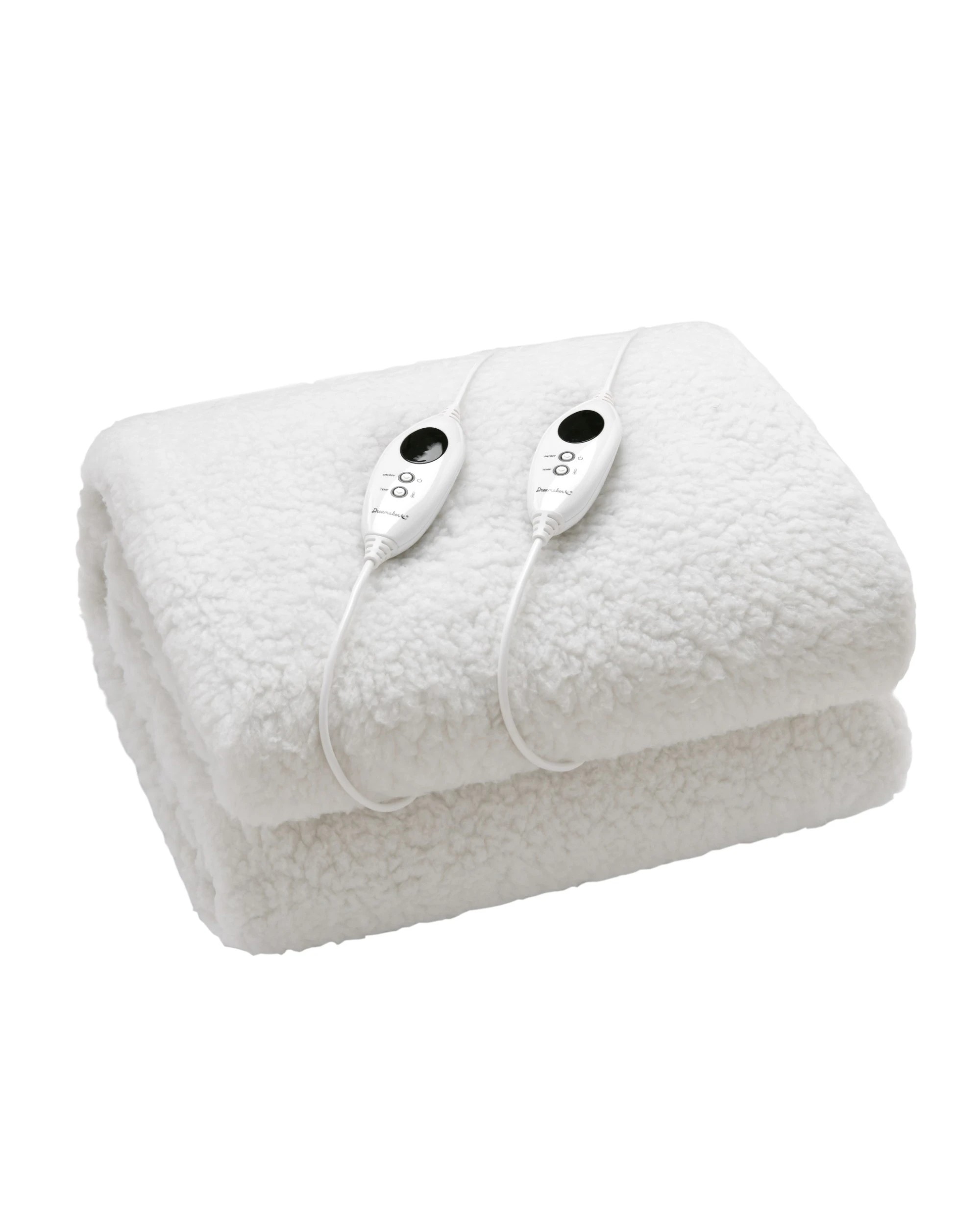 2 Dreamaker 350gsm Fleece Top Electric Blanket - Double Bed - Beige, 2 of 9