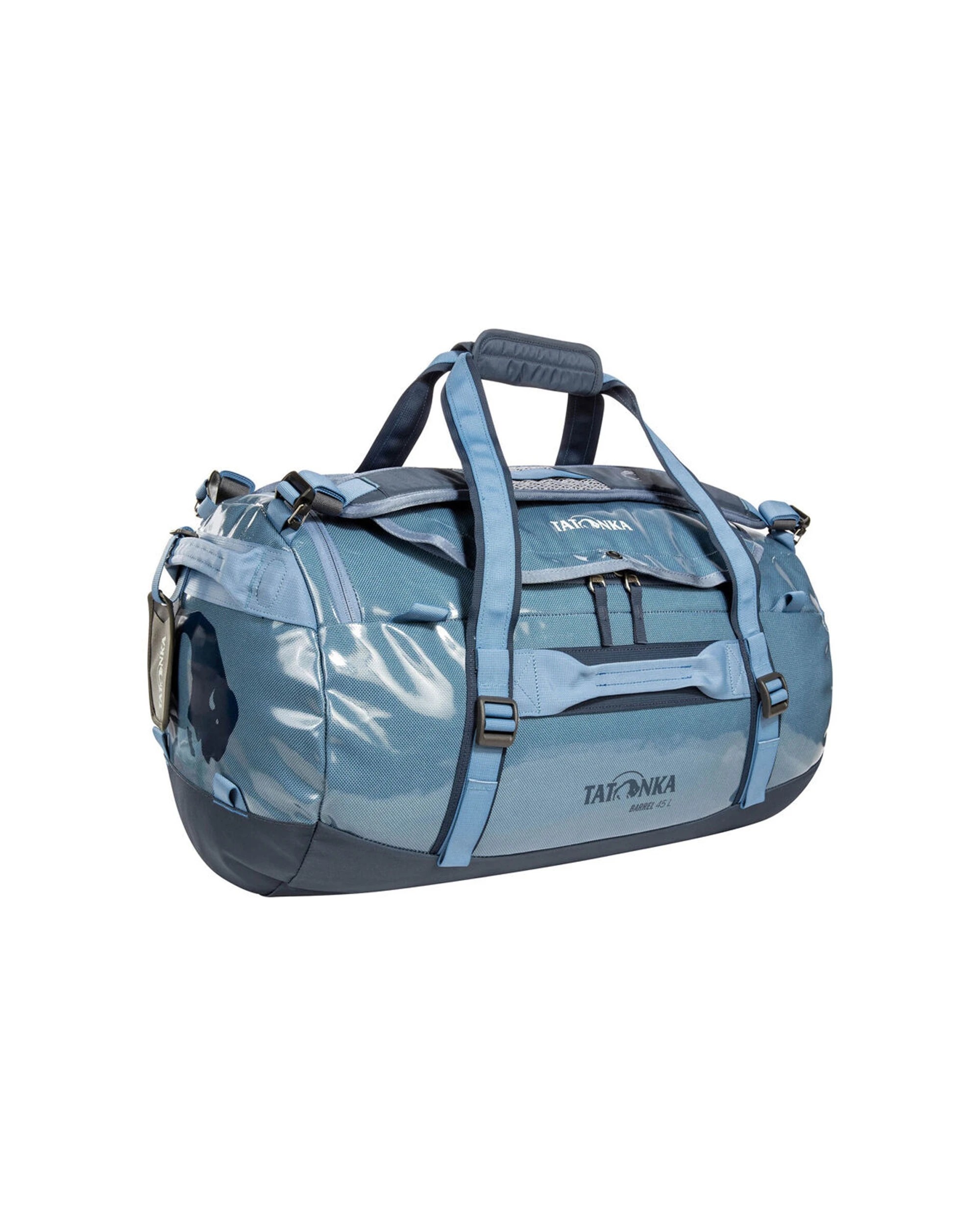 1 Tatonka Nylon Barrel Duffel Outdoor Travel Bag 45L Dust And Water Resistant - Blue, 1 of 10