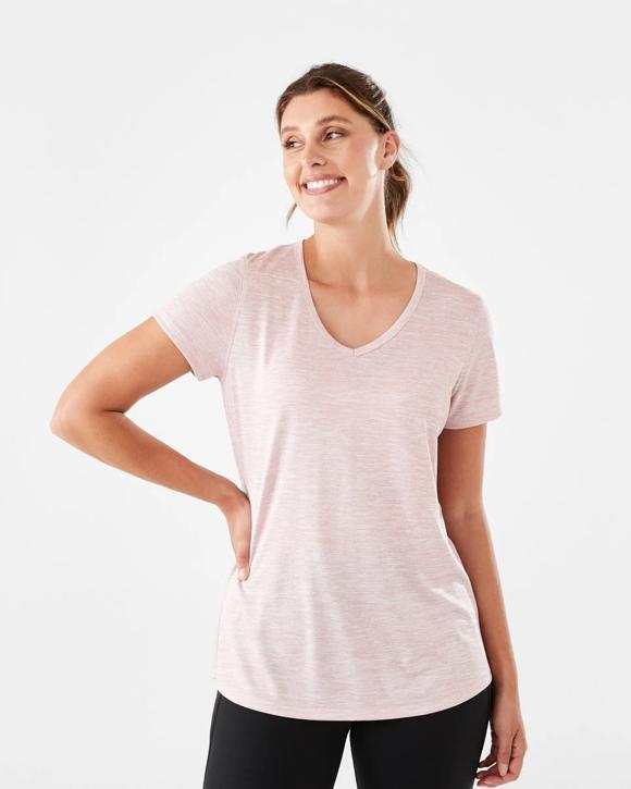 Active Womens Short Sleeve Core V-Neck T-shirt