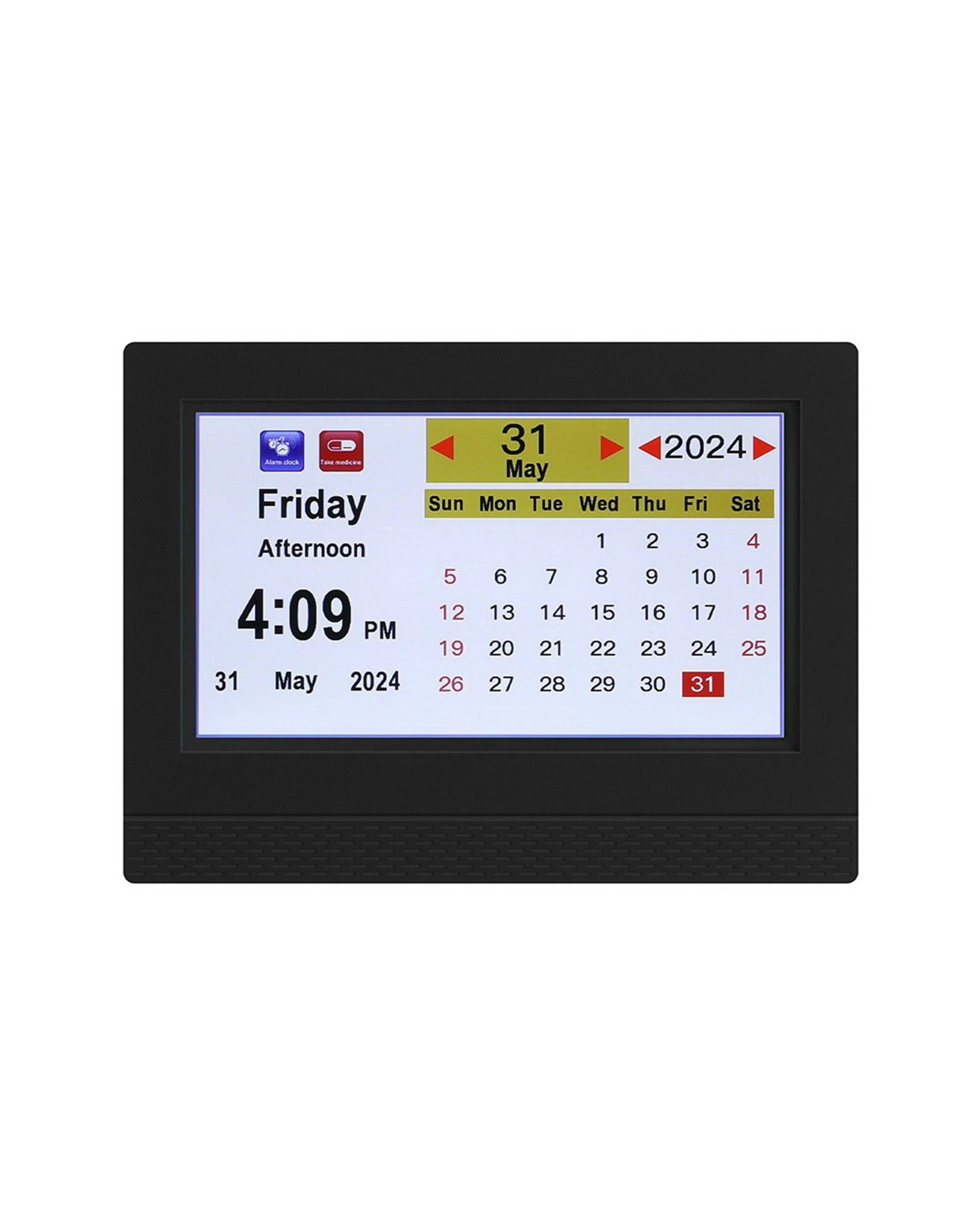3 Artiss 7" Digital Day Clock Calendar Alarm
 - Black, 3 of 3