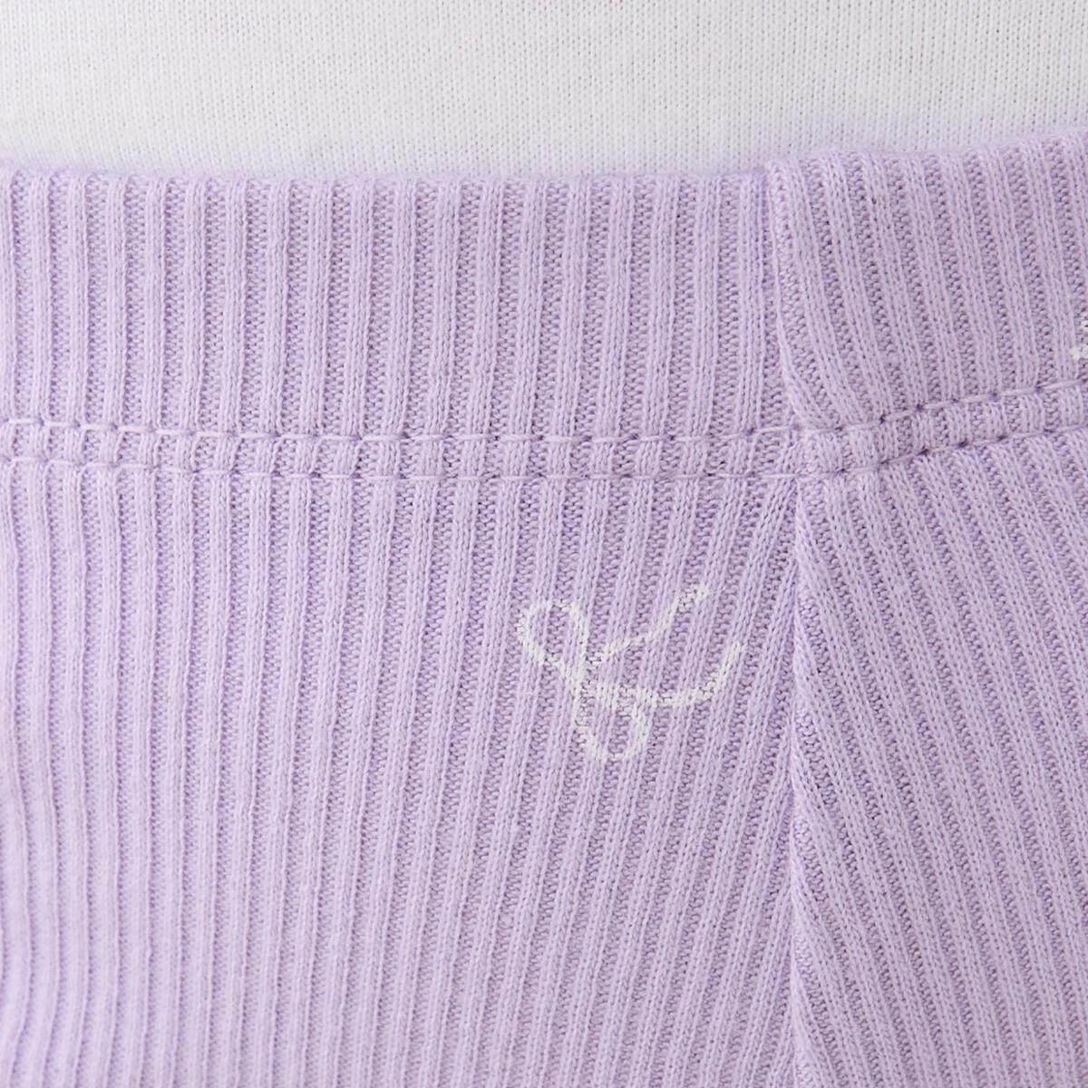 3 Printed Rib Bike Shorts CUTE BOWS PASTEL LILAC, 3 of 5