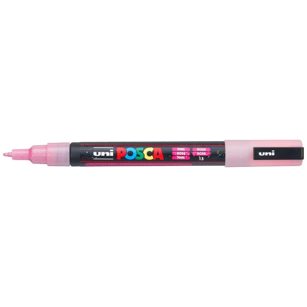 1 POSCA PC 3M Paint Marker Glitter Pink, 1 of 8