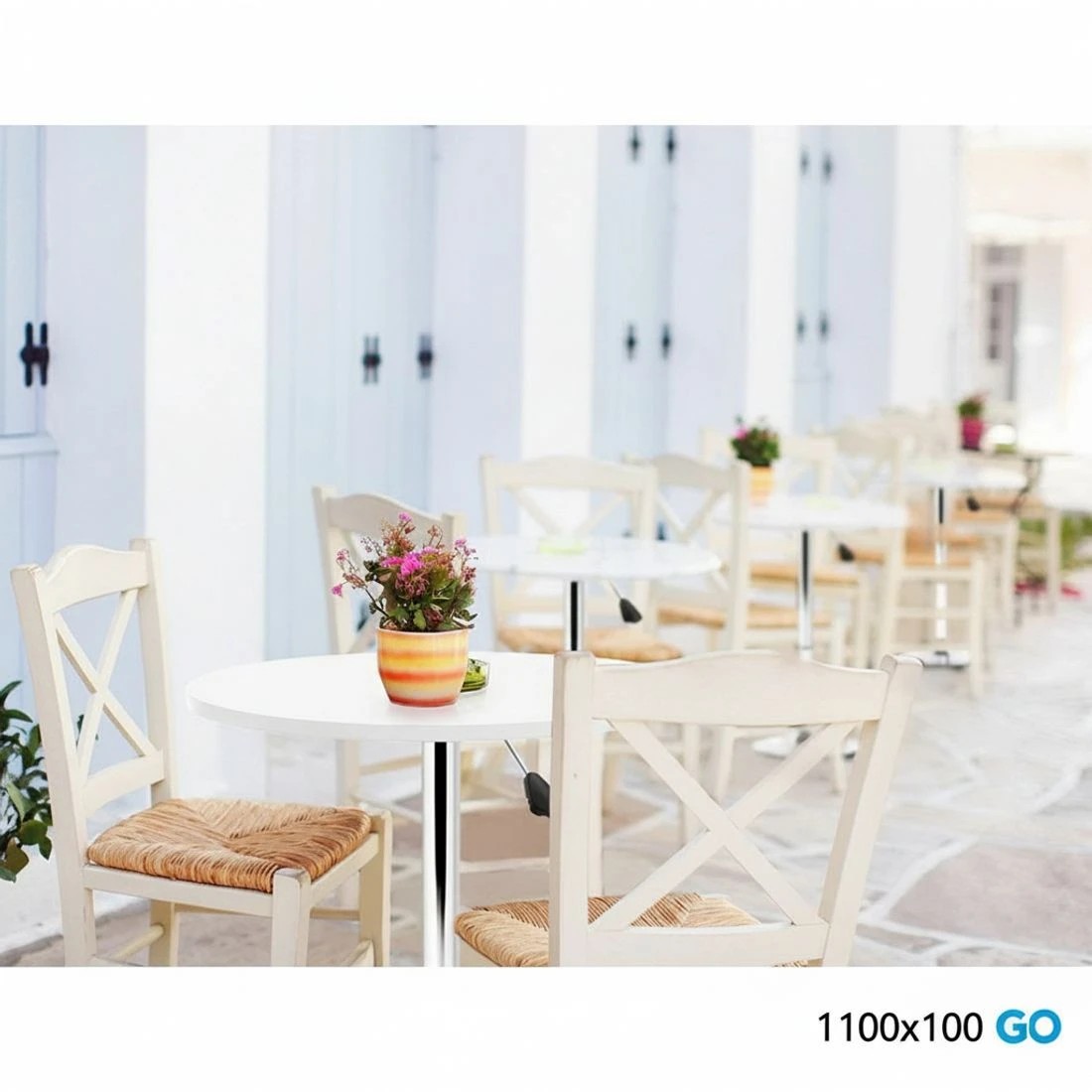 6 Artiss Bar Table Gas Lift Round - White, 6 of 7