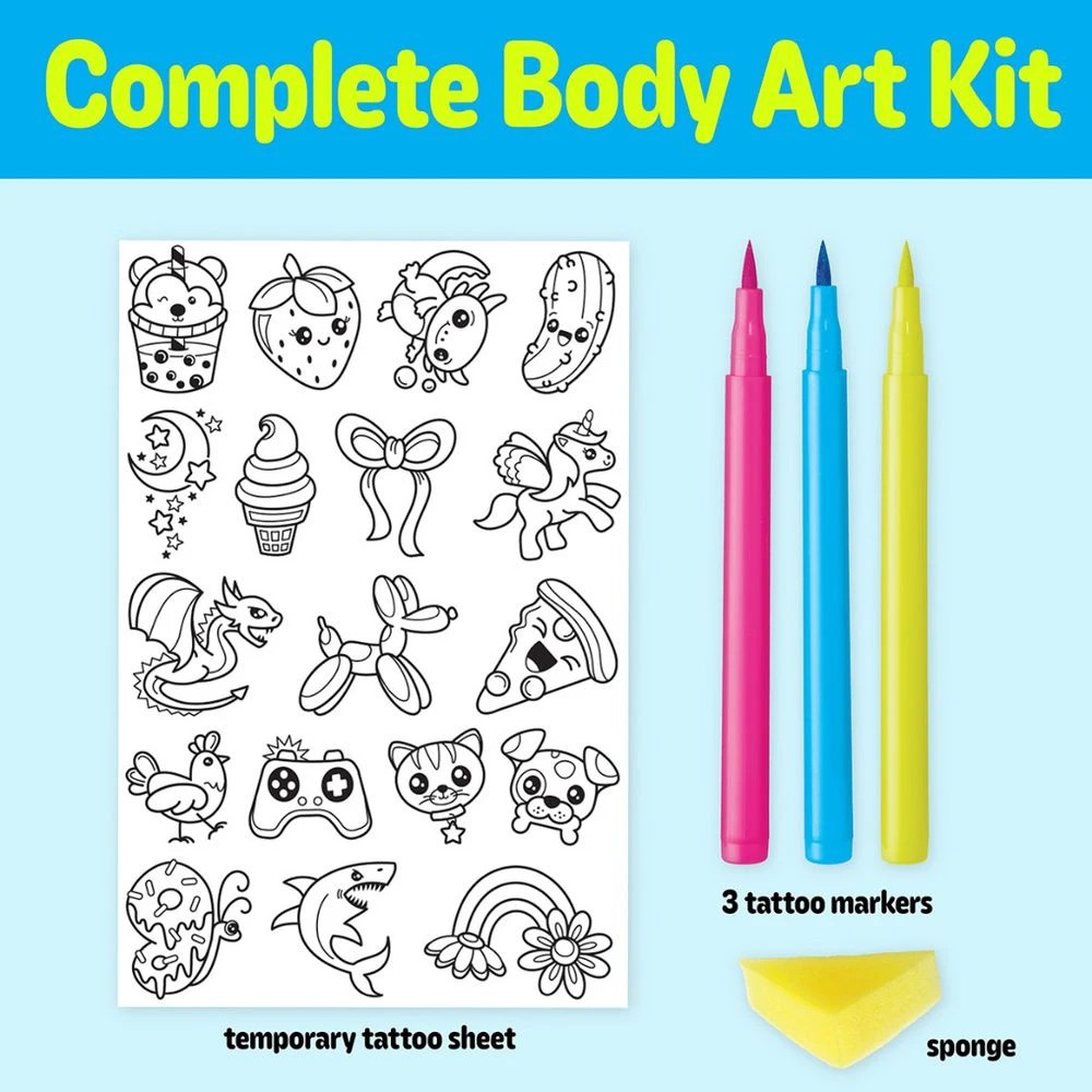 2 Creativity for Kids Colour In Neon Tattoos, 2 of 6