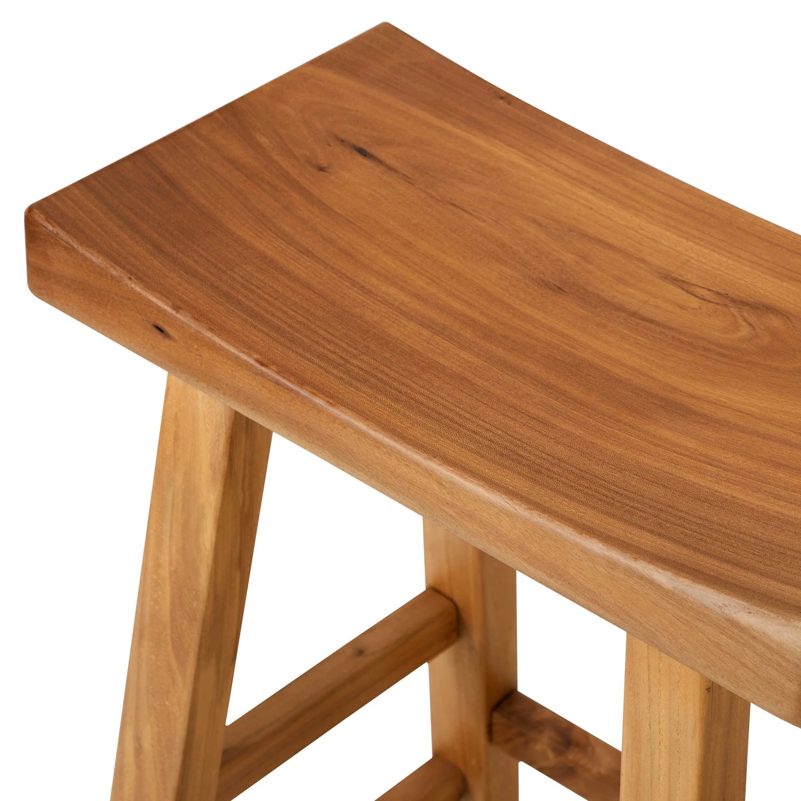 9 Oikiture Set Of 4 Bar Stools Kitchen Stool Wooden Counter Chairs
 - Natural, 9 of 10