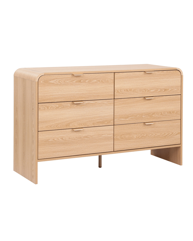 Artiss 6 Chest of Drawers Dresser Cabinet - Nat