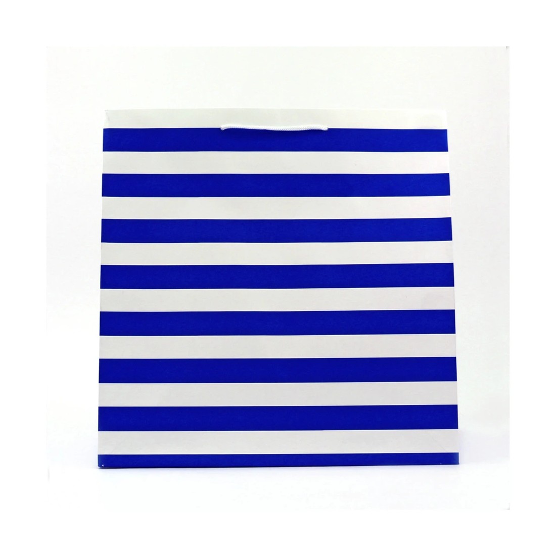 1 Connections from Hallmark Extra Large Gift Bag - Blue & White Stripes, 1 of 3