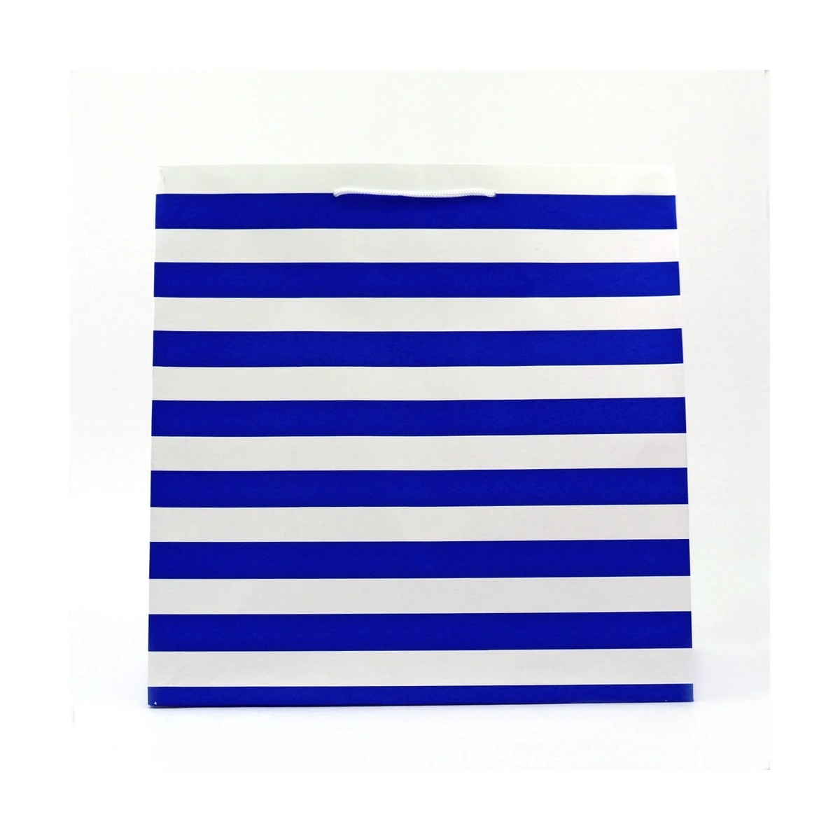 1 Connections from Hallmark Extra Large Gift Bag - Blue & White Stripes, 1 of 3