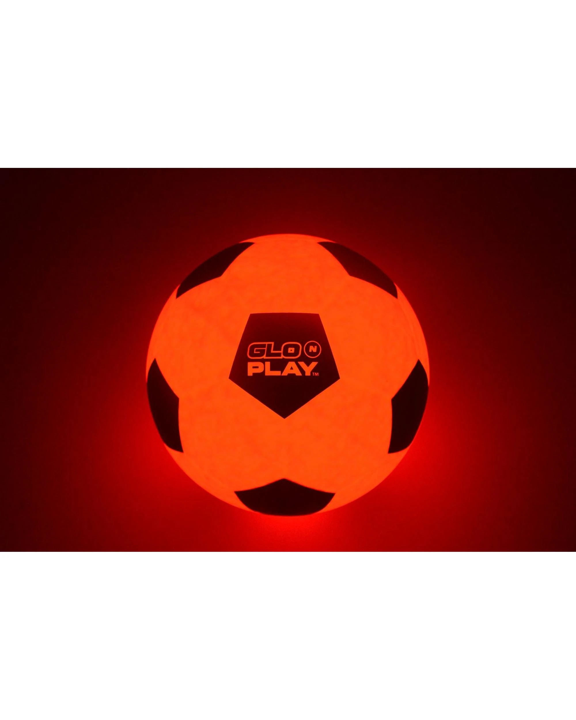 3 Glo N Play Rubber Orange and Black Rechargeable Light Up Soccer Ball, 3 of 6