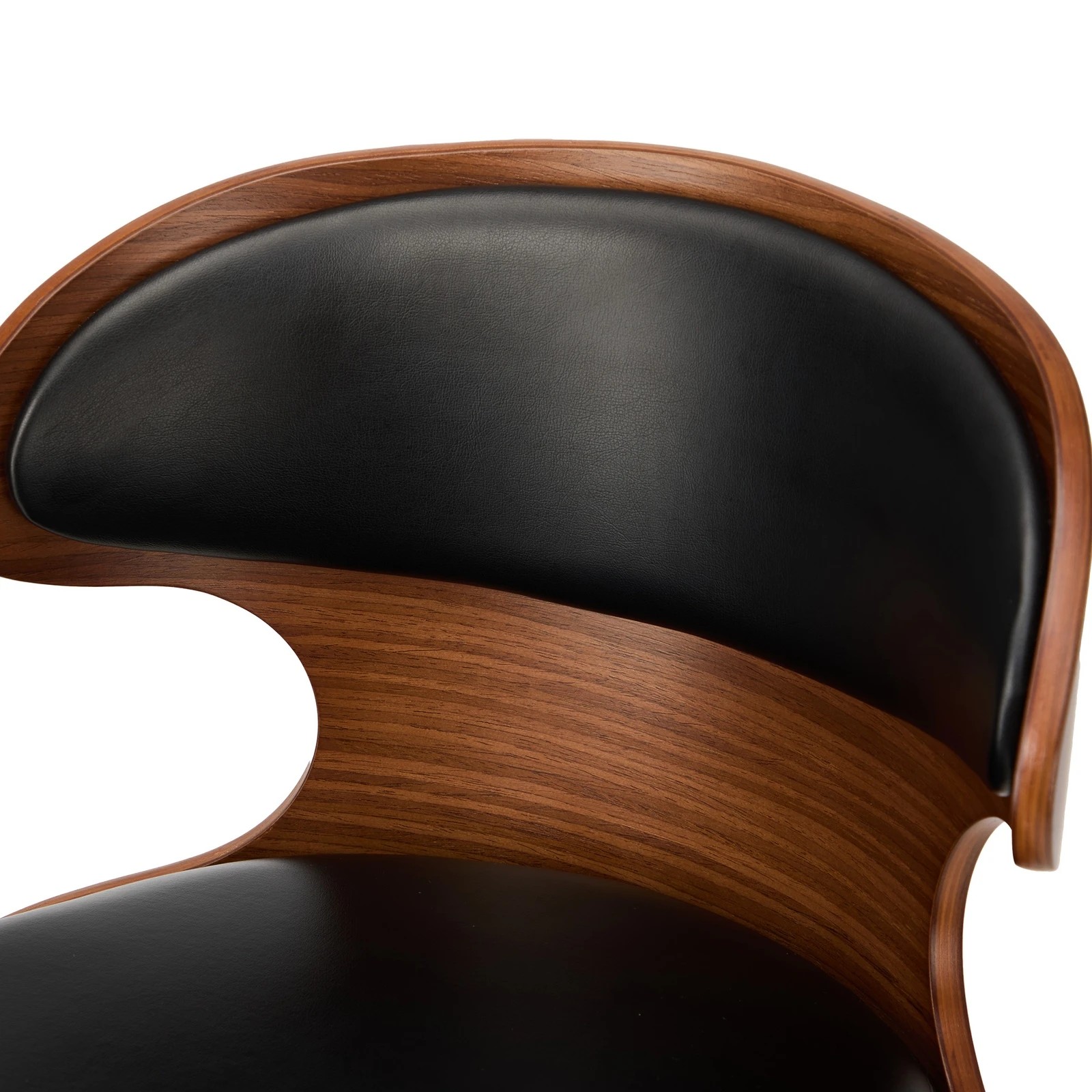 8 Oikiture 4x Bar Stools Kitchen Gas Lift Swivel Chairs Stool Wooden Barstool - Black, 8 of 9