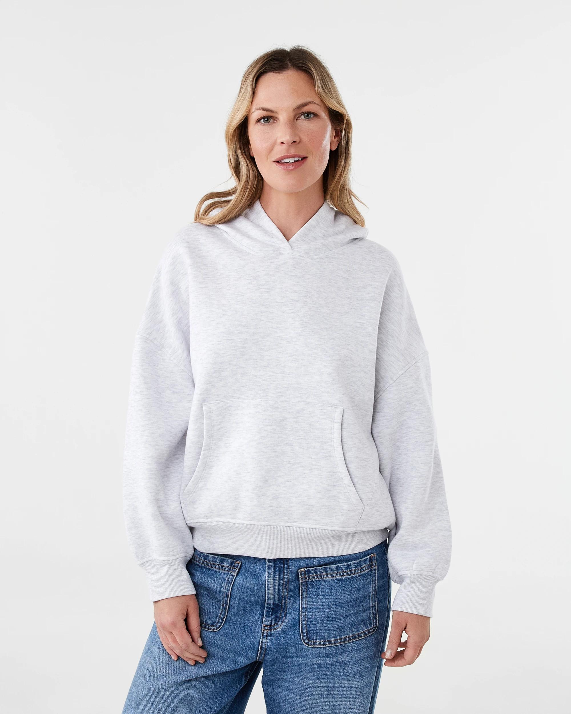 1 Everyday Hoodie Wht Marle, 1 of 6