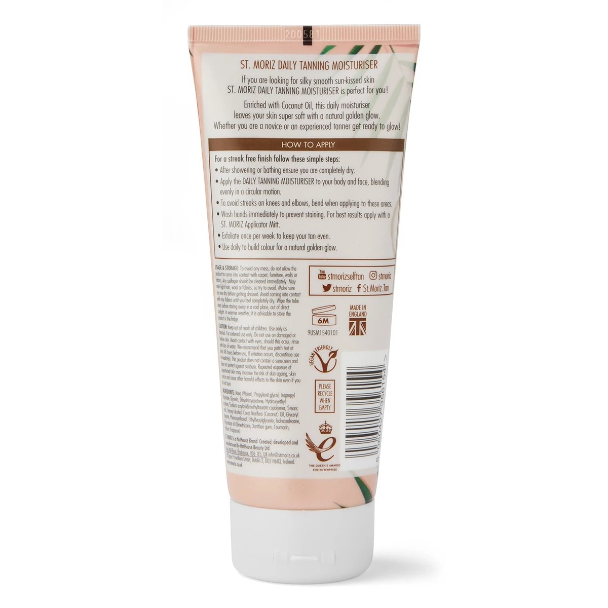 2 St. Moriz Gradual Daily Tanning Moisturiser 200ml - Coconut Oil, 2 of 4