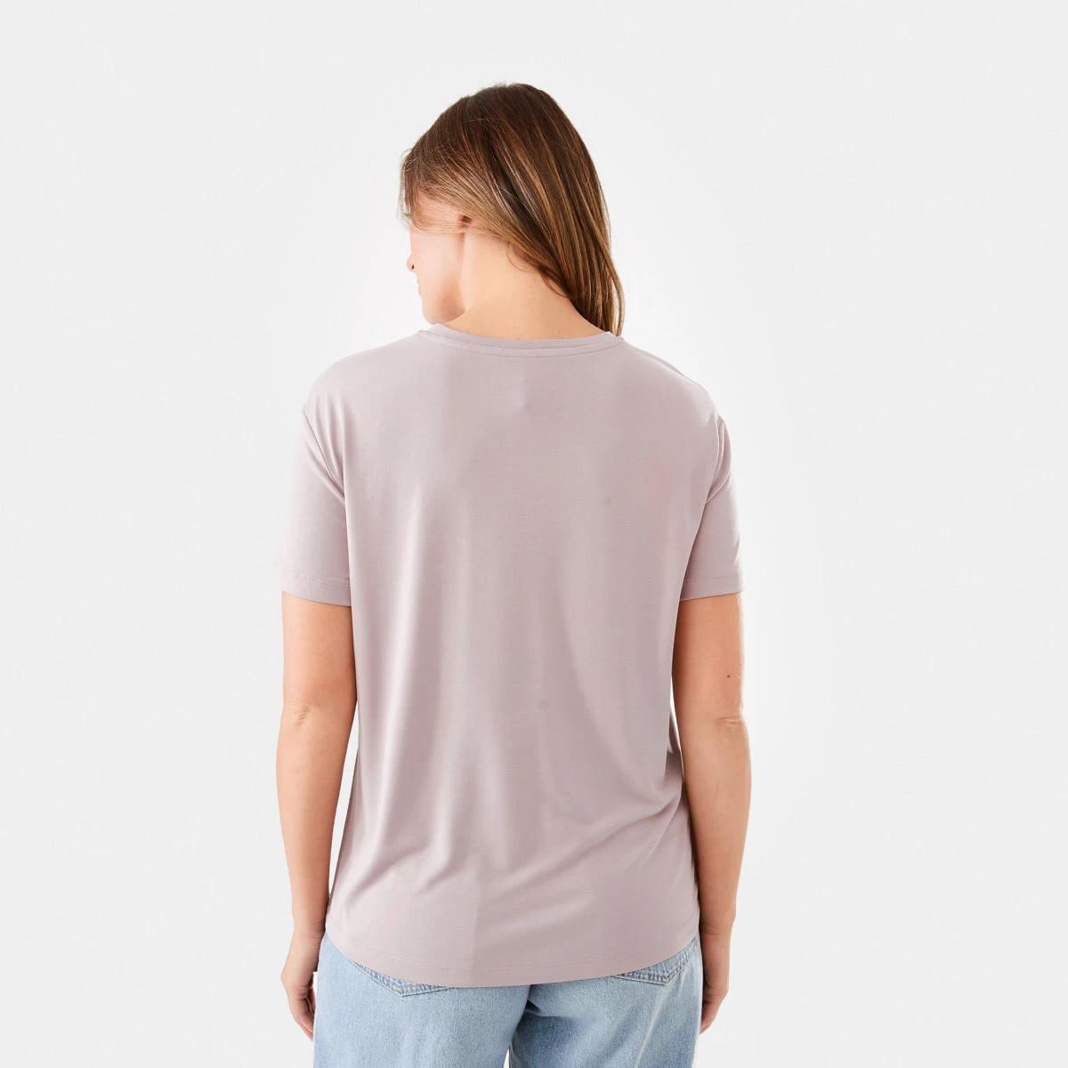 3 Short Sleeve Drape T-shirt Storm Pnk, 3 of 6