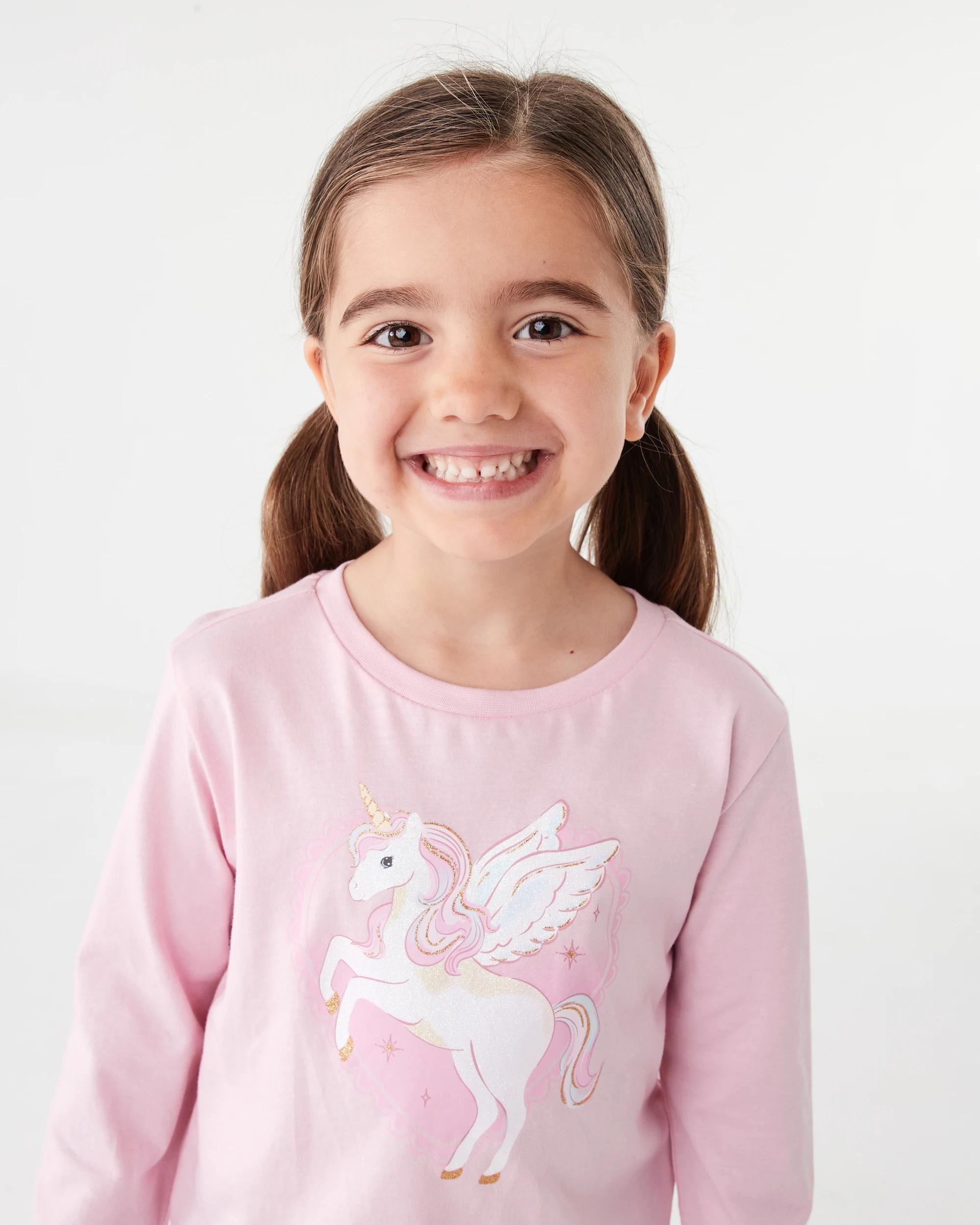 3 Print T-shirt Pnk Unicrn, 3 of 7