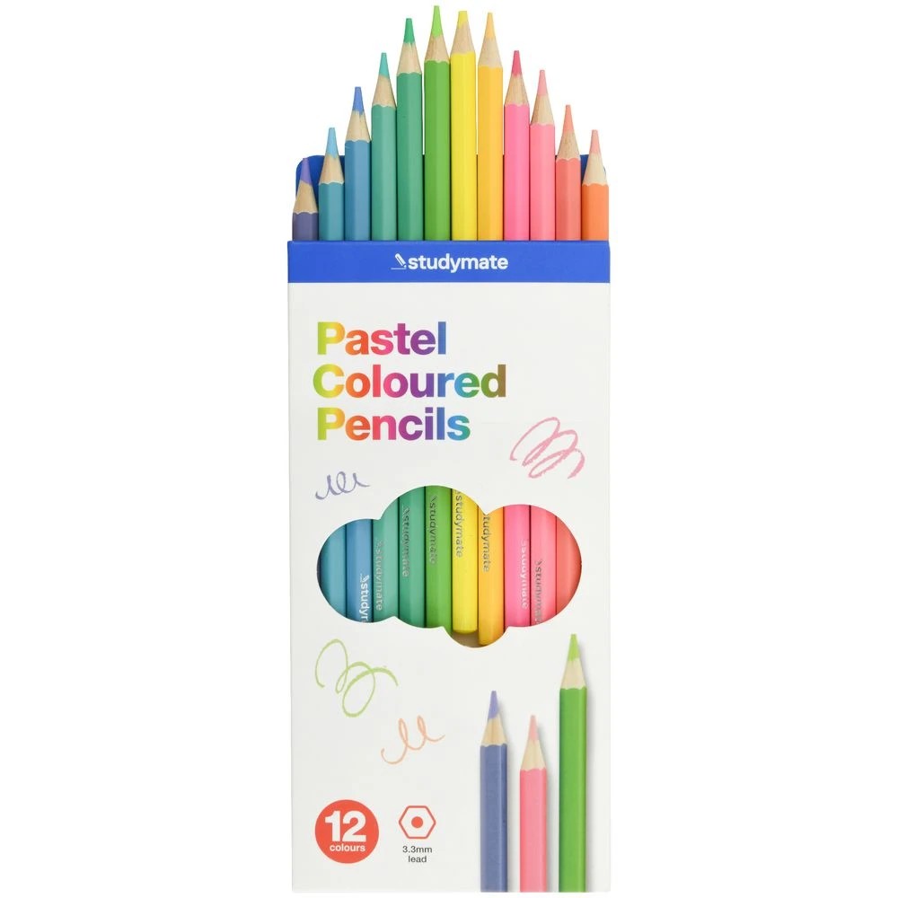 2 Studymate Pencils Pastel 12 Pack, 2 of 4