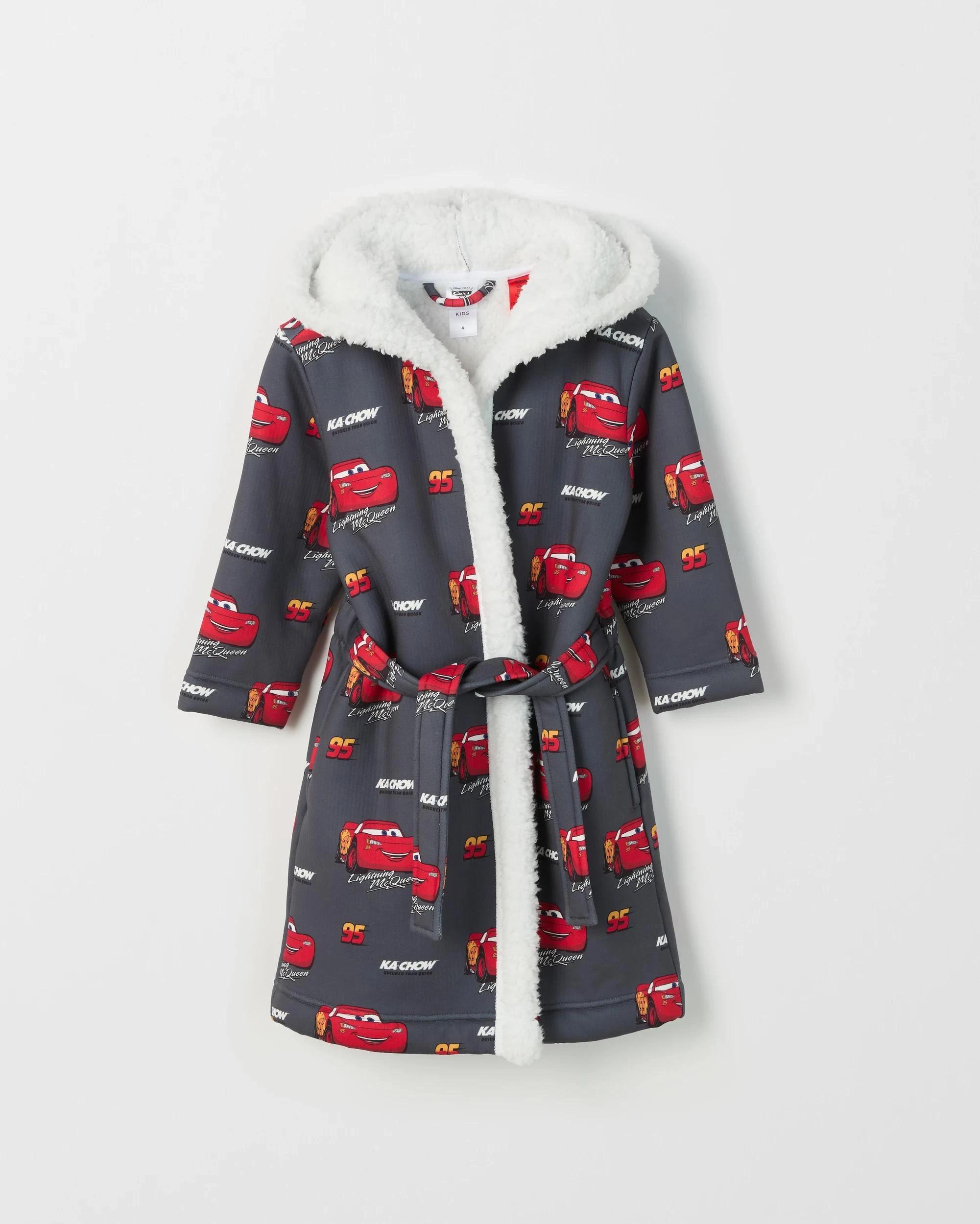 1 Disney Pixar Cars Younger Boys Dressing Gown NAVY, 1 of 2