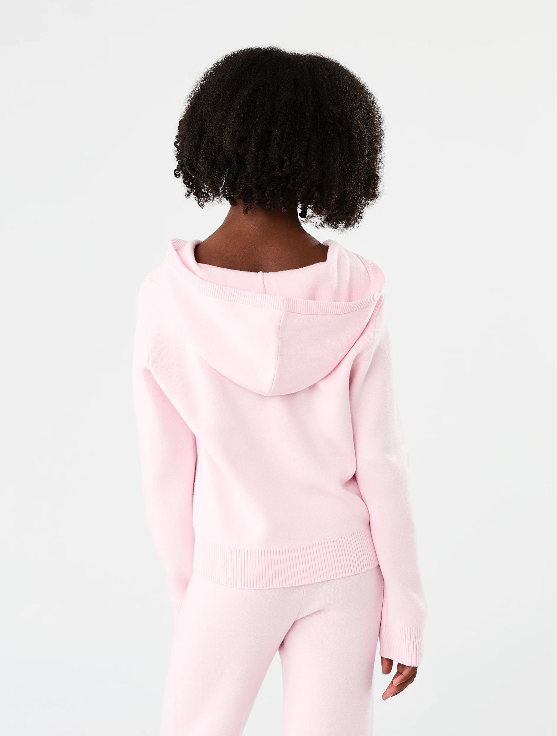 2 Bonded Knit Hoodie Bllet Pink, 2 of 7