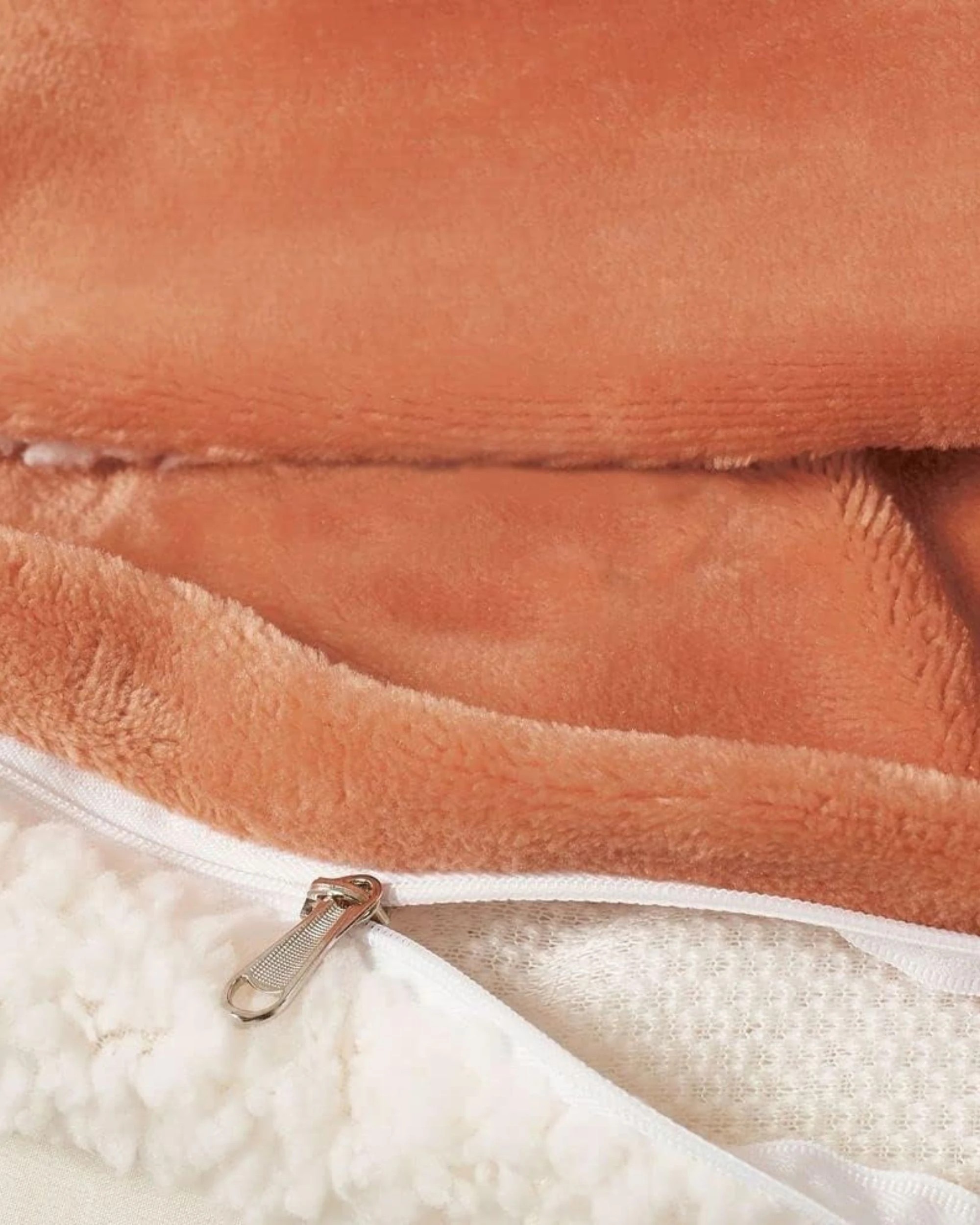 8 Gioia Casa 2-in-1 Teddy Sherpa Quilt Cover Set Warm Reversible - Single Bed - Terracotta, 8 of 8