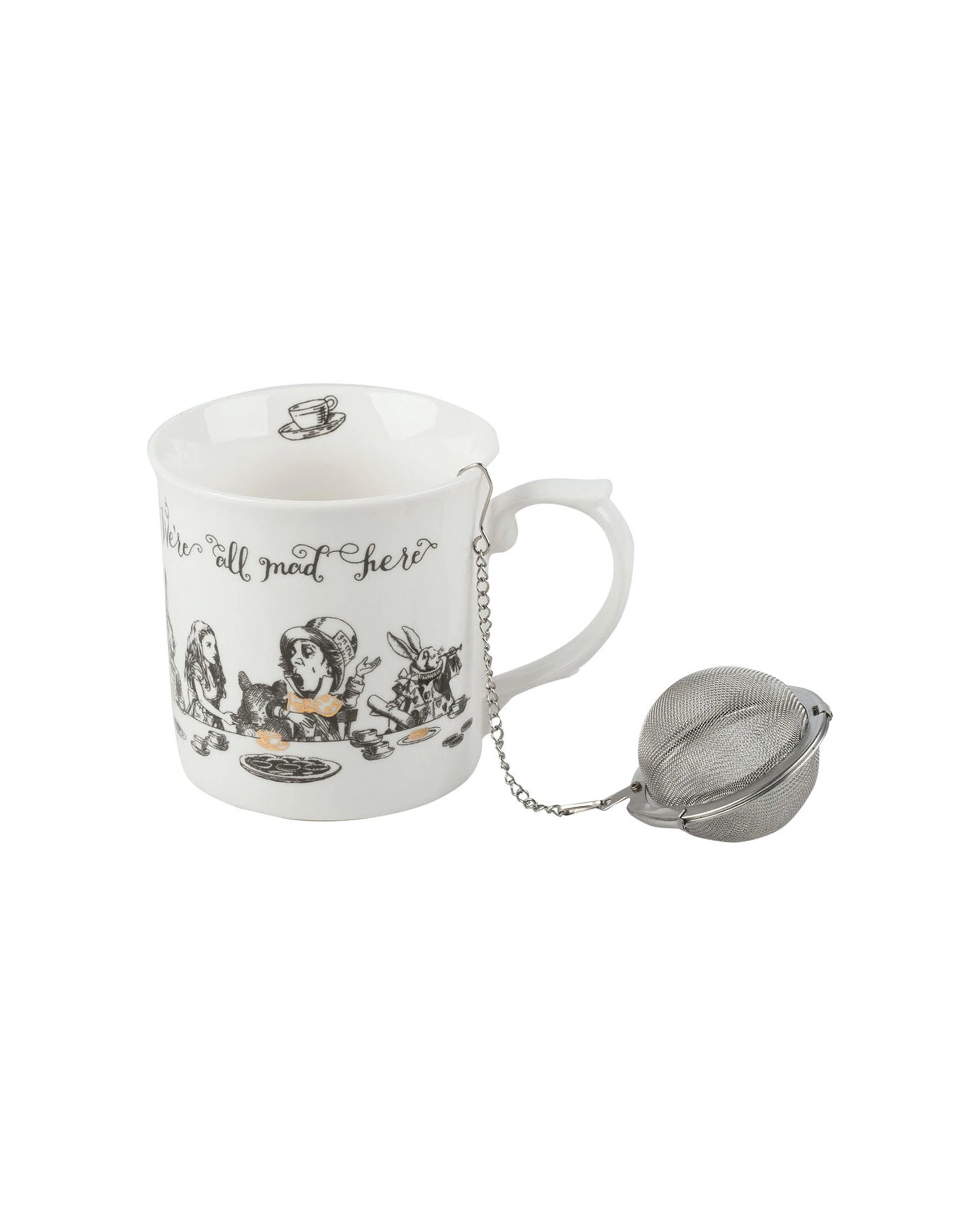 1 Mikasa Alice In Wonderland High Tea Gift Set With Stainless Steel Infuser - Multi, 1 of 4