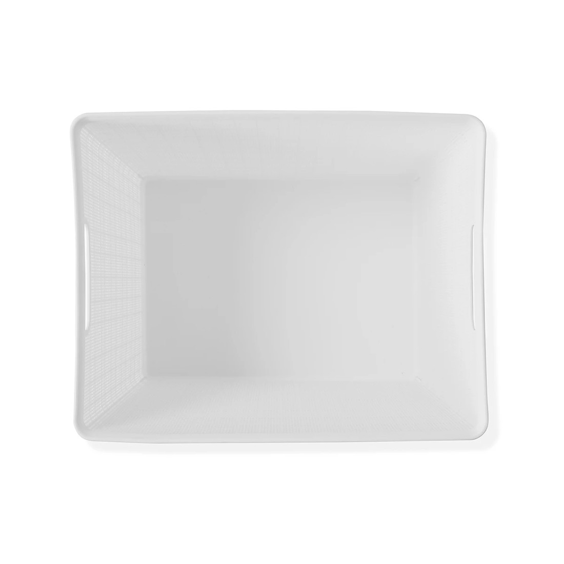 8 26L Linen Weave Rectangle Basket - White, 8 of 8