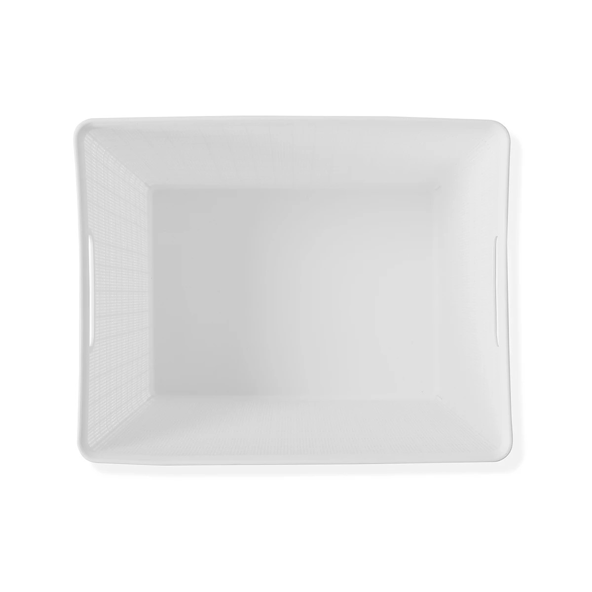 8 26L Linen Weave Rectangle Basket - White, 8 of 8