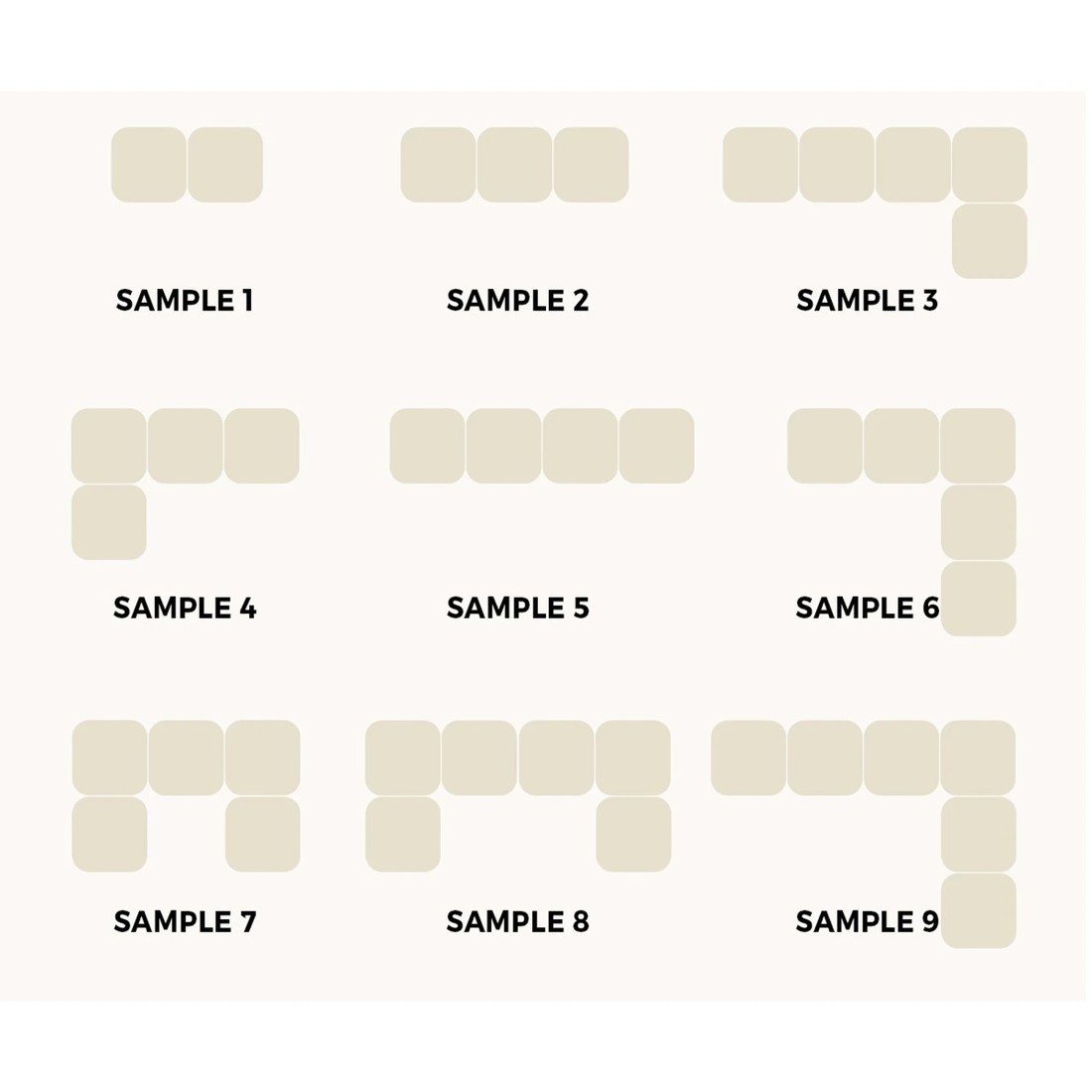 4 Oikiture 1 Seater Velvet Modular Ottoman Lounge Chair Armless Tofu
 - Brown, 4 of 10