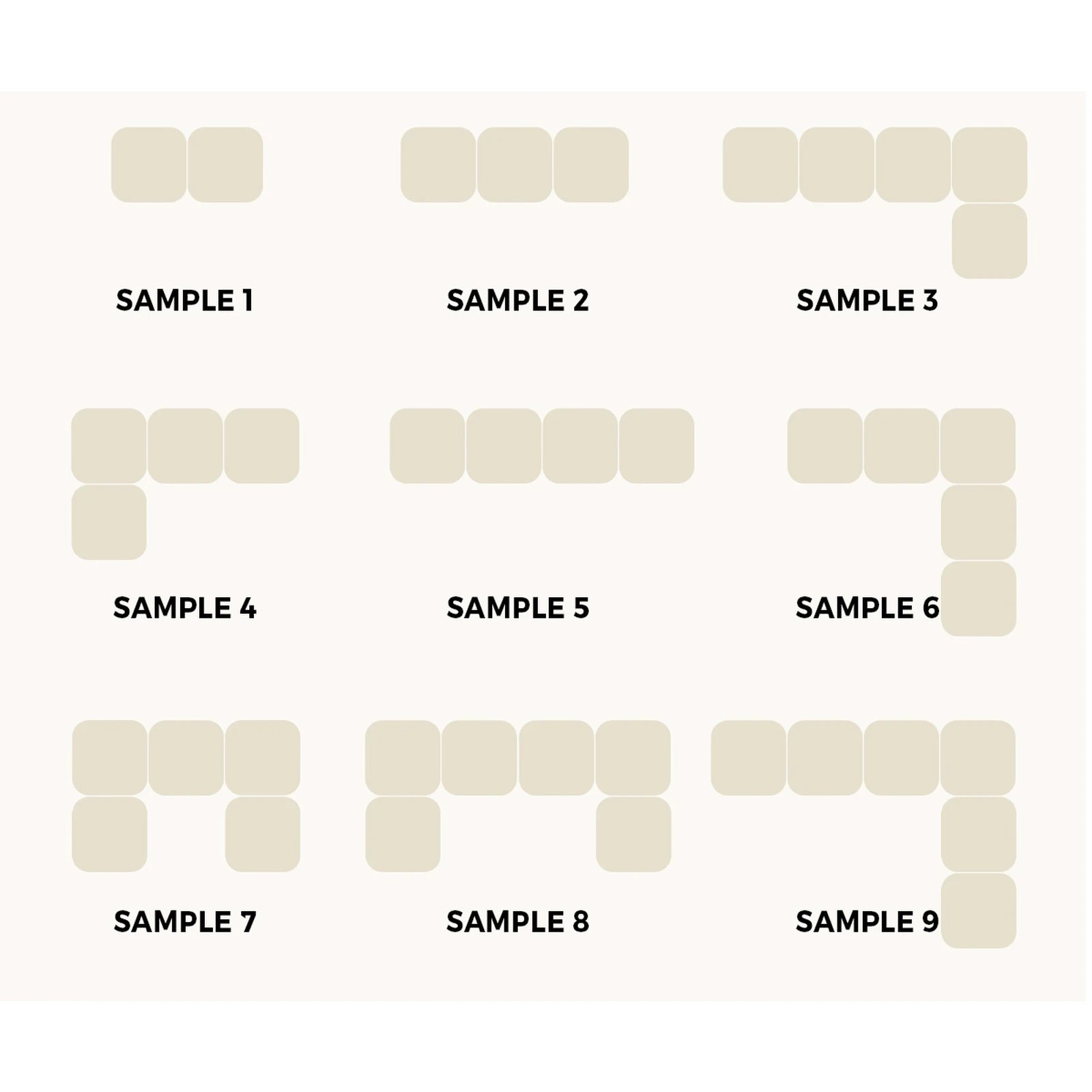 4 Oikiture 1 Seater Velvet Modular Ottoman Lounge Chair Armless Tofu
 - Brown, 4 of 10