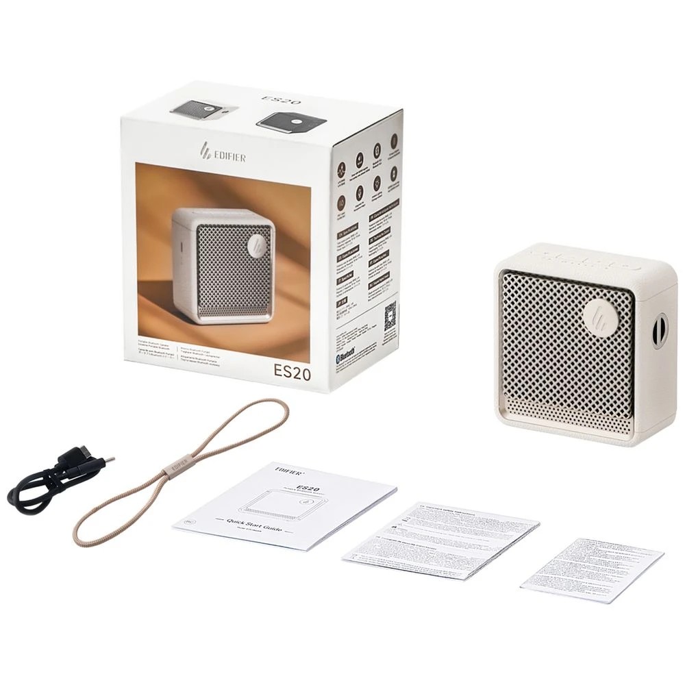 6 EDIFIER ES20 Portable Bluetooth Speaker White, 6 of 8