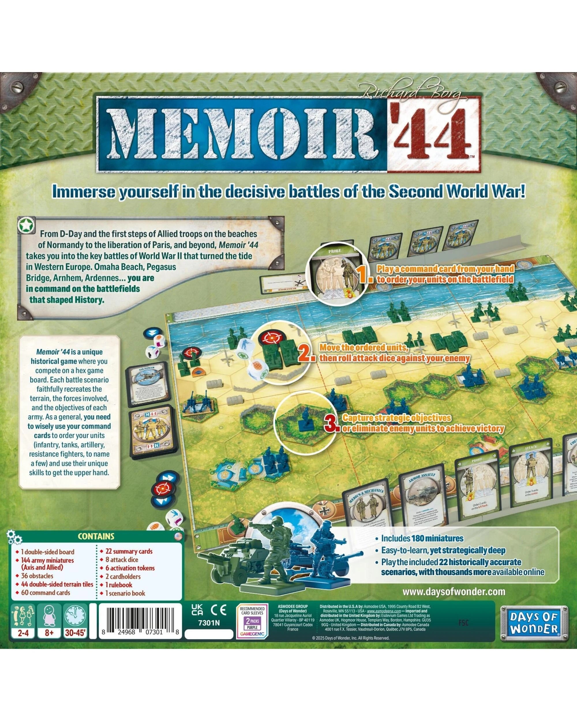 2 Memoir 44 Board Game, 2 of 2