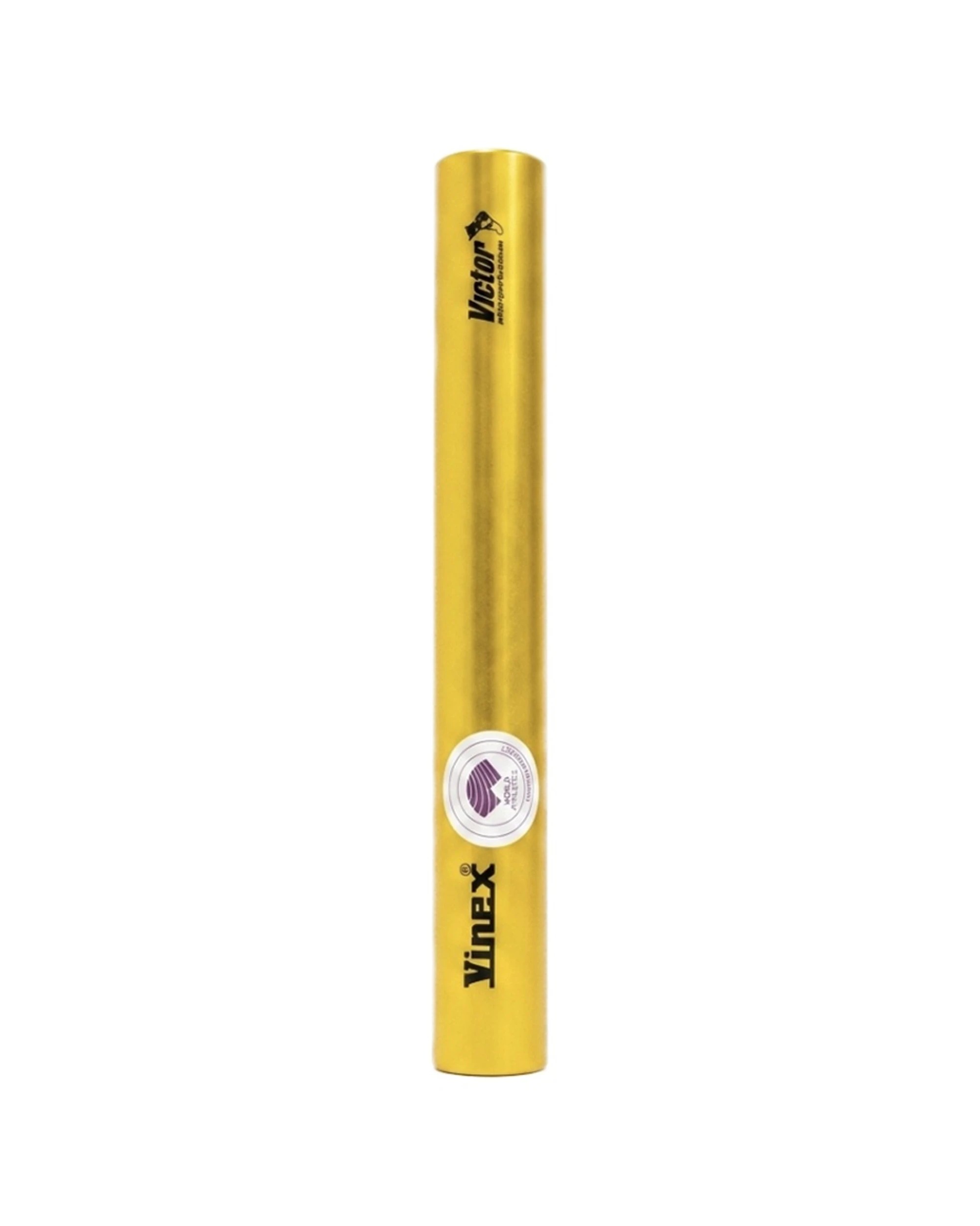 1 Victor Sports Aluminium Relay Baton Lightweight Smooth Ends Senior - Gold, 1 of 1