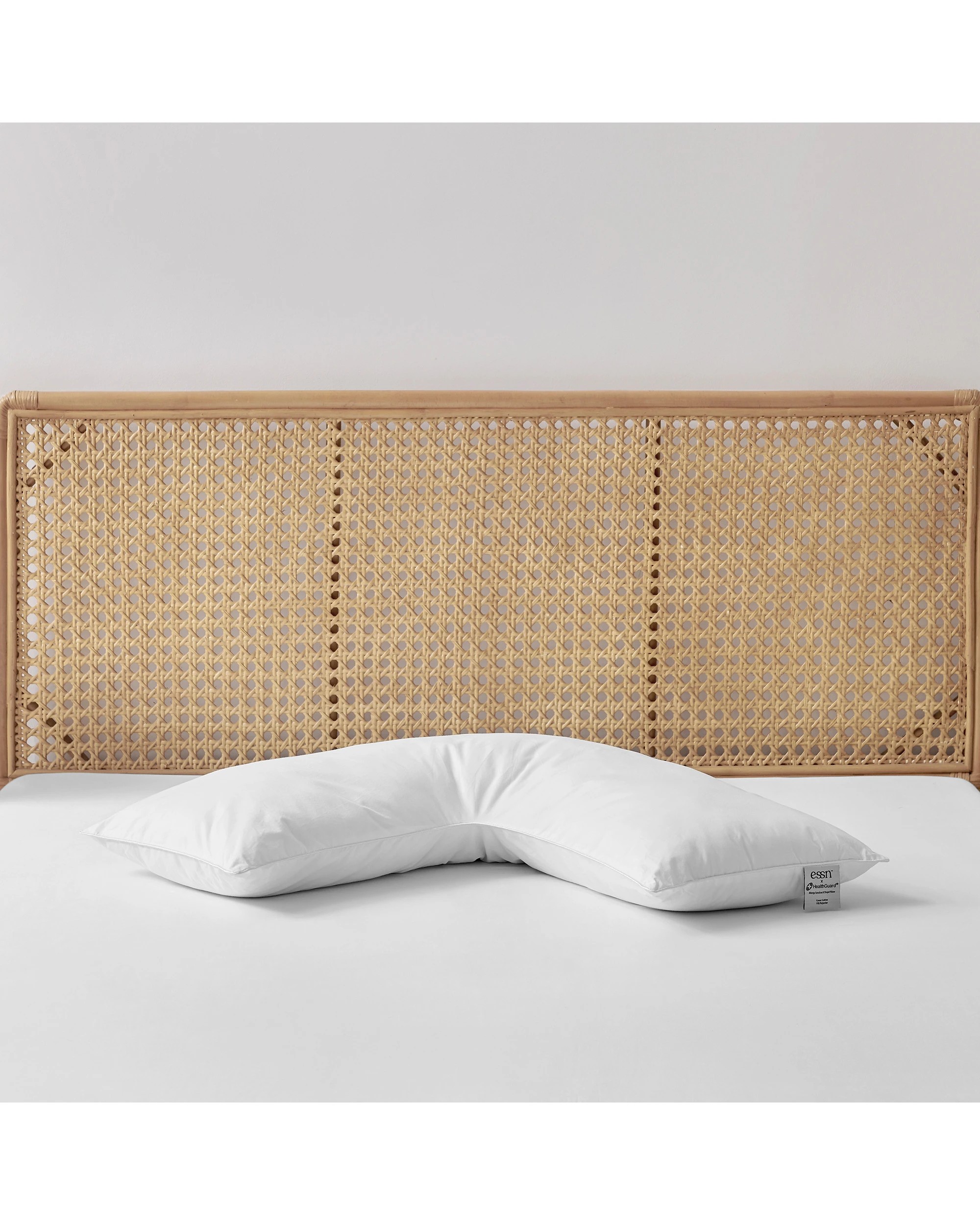 6 ESSN Healthguard Allergy Sensitive V Shape Pillow - White, 6 of 7