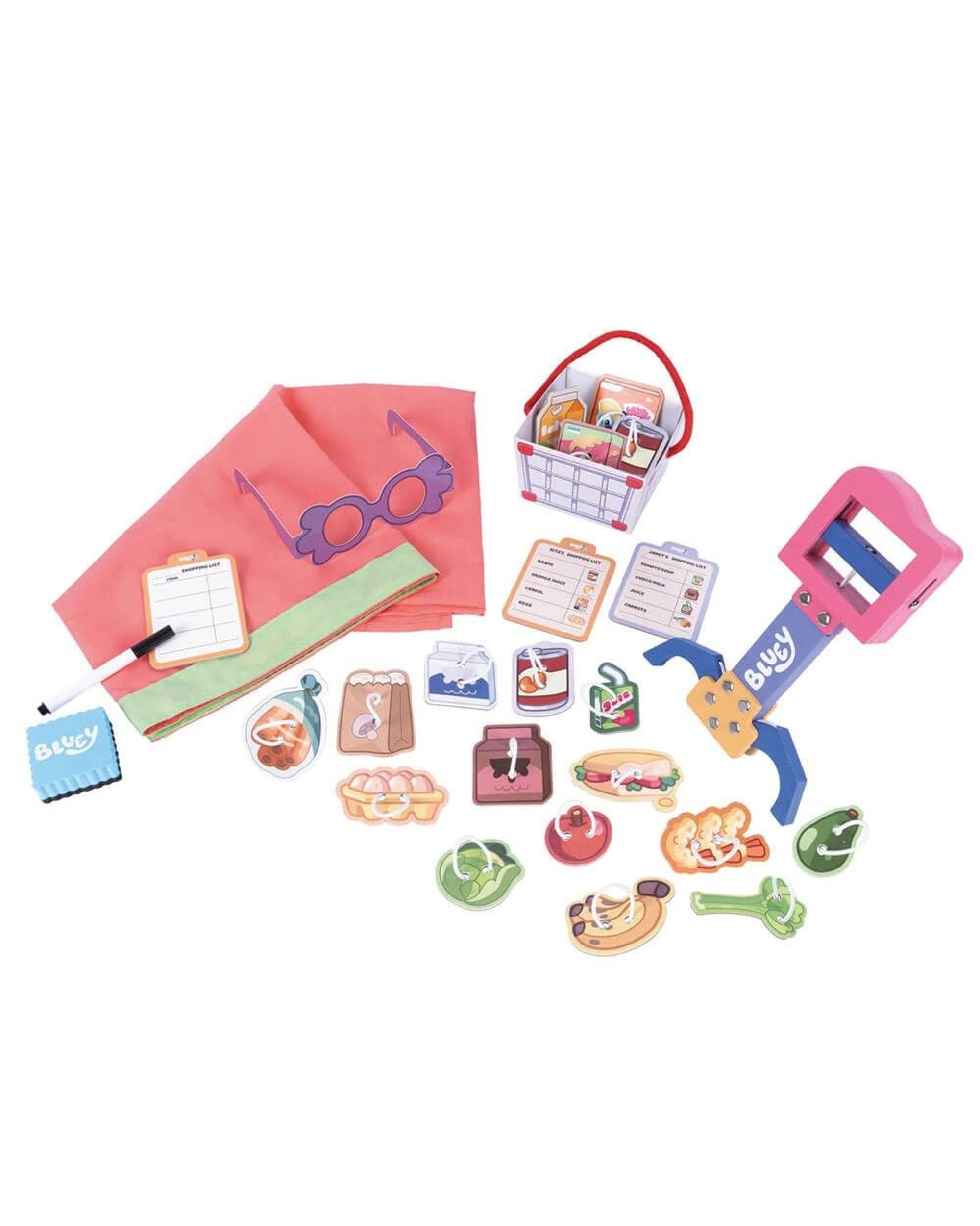 2 Bluey Wooden Grannies Shopping Set and Game, 2 of 6