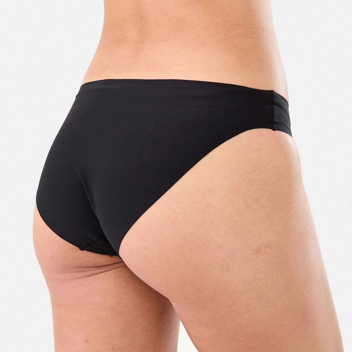 3 3 Pack No Show Bikini Briefs BLACK, 3 of 6